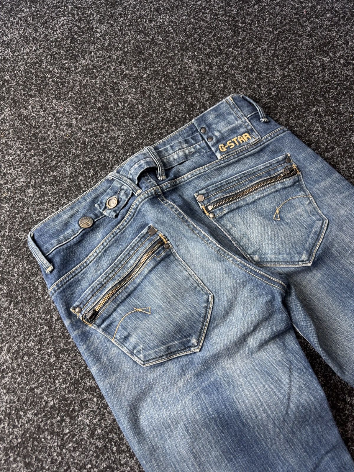 G-Star Vintage Avant 00s Garde Skinny Y2K G-Star Raw denim pants Size 29" - 10 Thumbnail