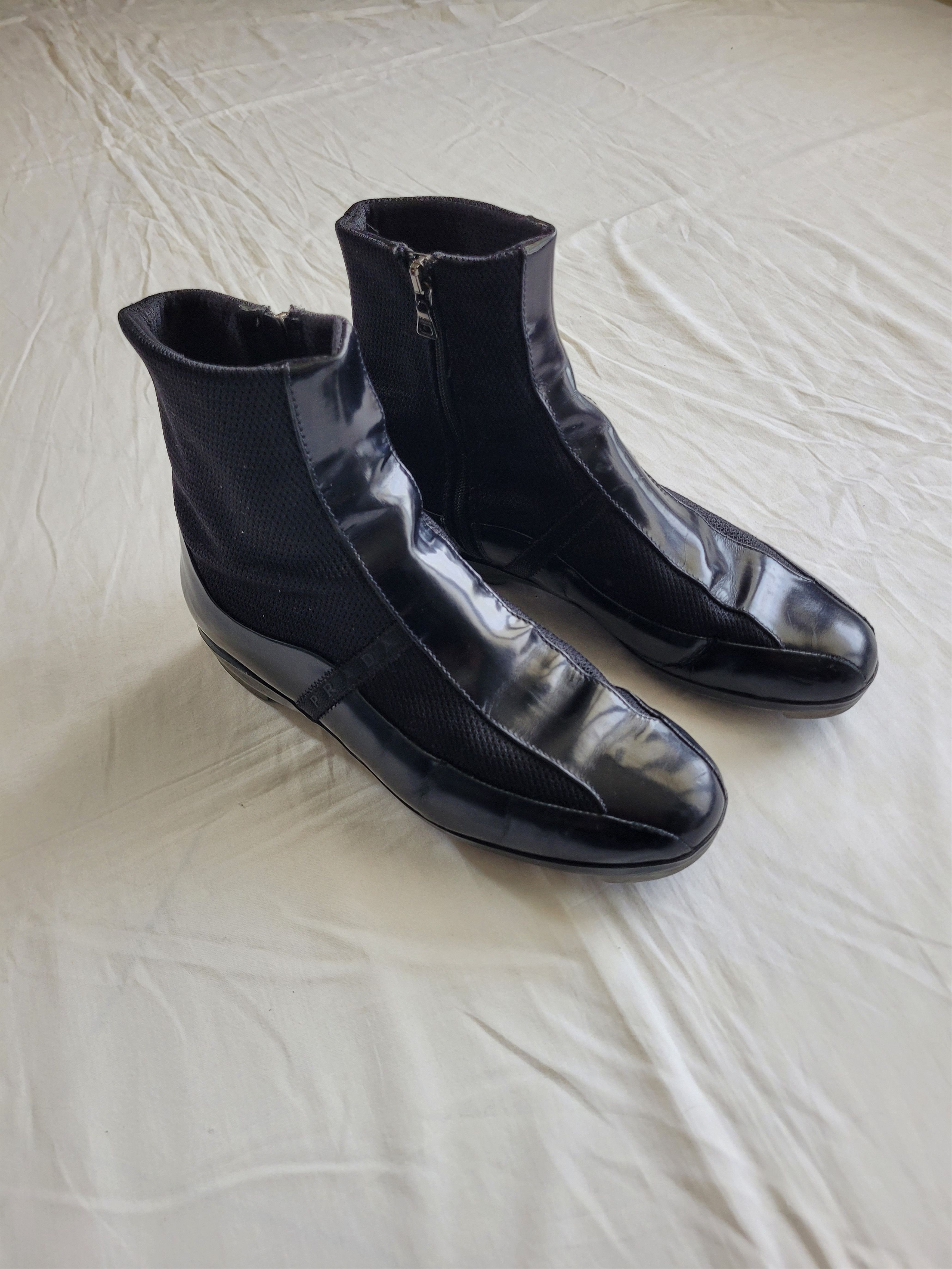 Prada Prada Sport early2000s avantgarde biker boots Size US 7 / IT 37 - 4 Thumbnail