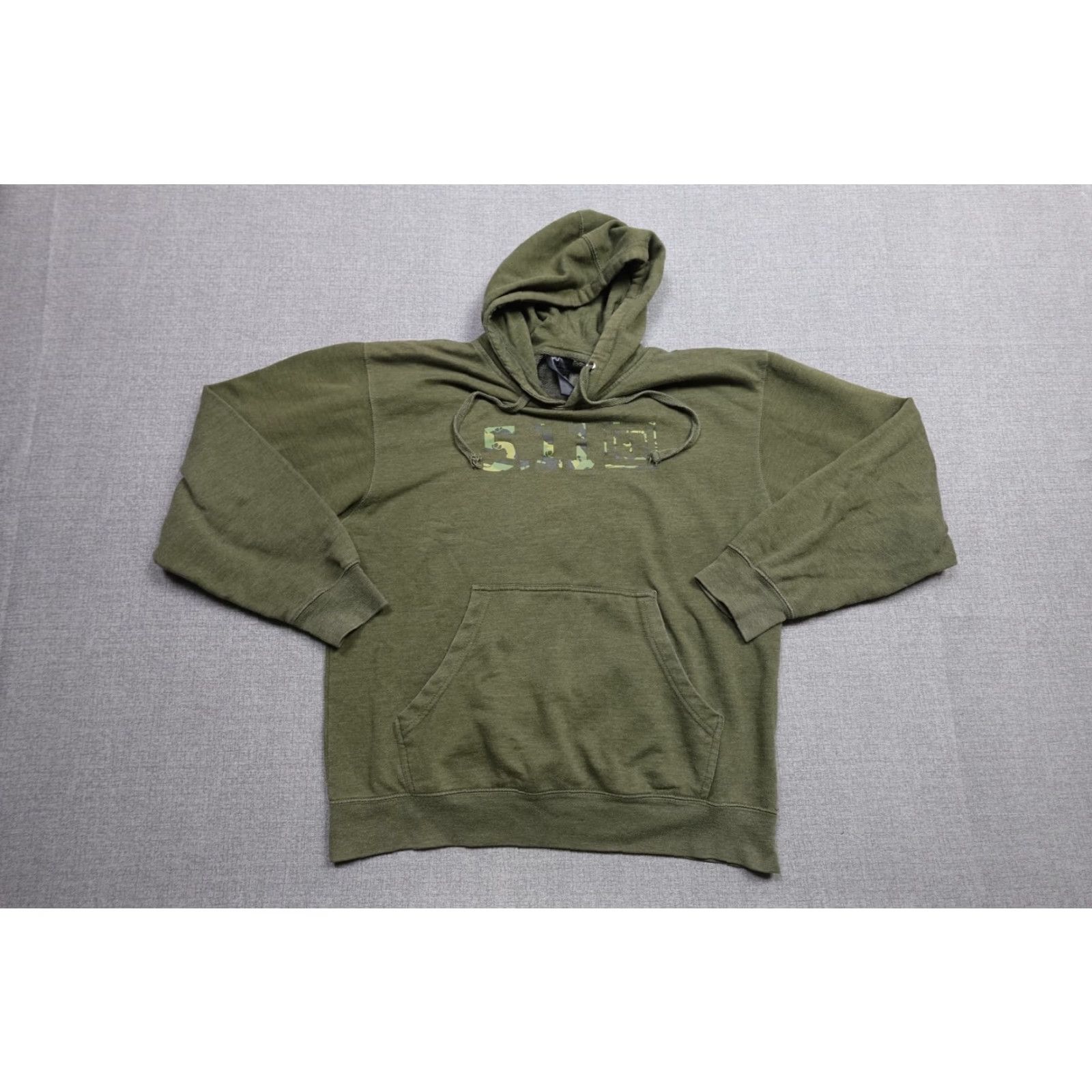 Vintage 5.11 Tactical Hoodie Mens Medium Green Pullover Camo Logo Outdoor Sweatshirt Size US M / EU 48-50 / 2 - 4 Thumbnail