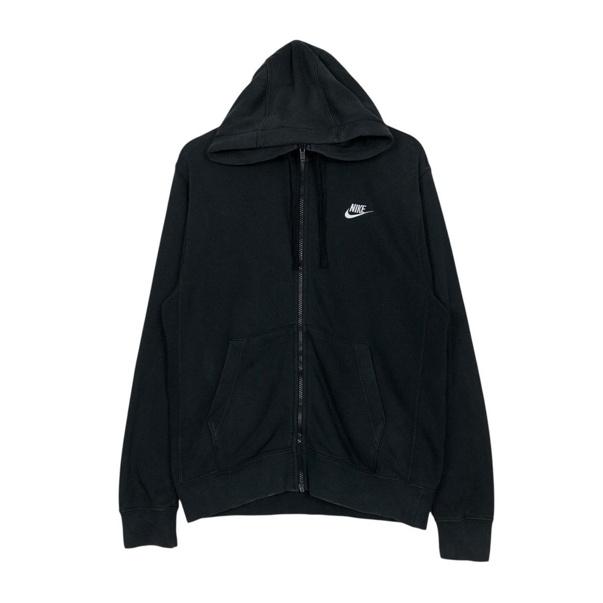 Nike 🔥RICH BLACK ZIPPER HOODIE NIKE SMALL PONY Size US M / EU 48-50 / 2 - 3 Thumbnail