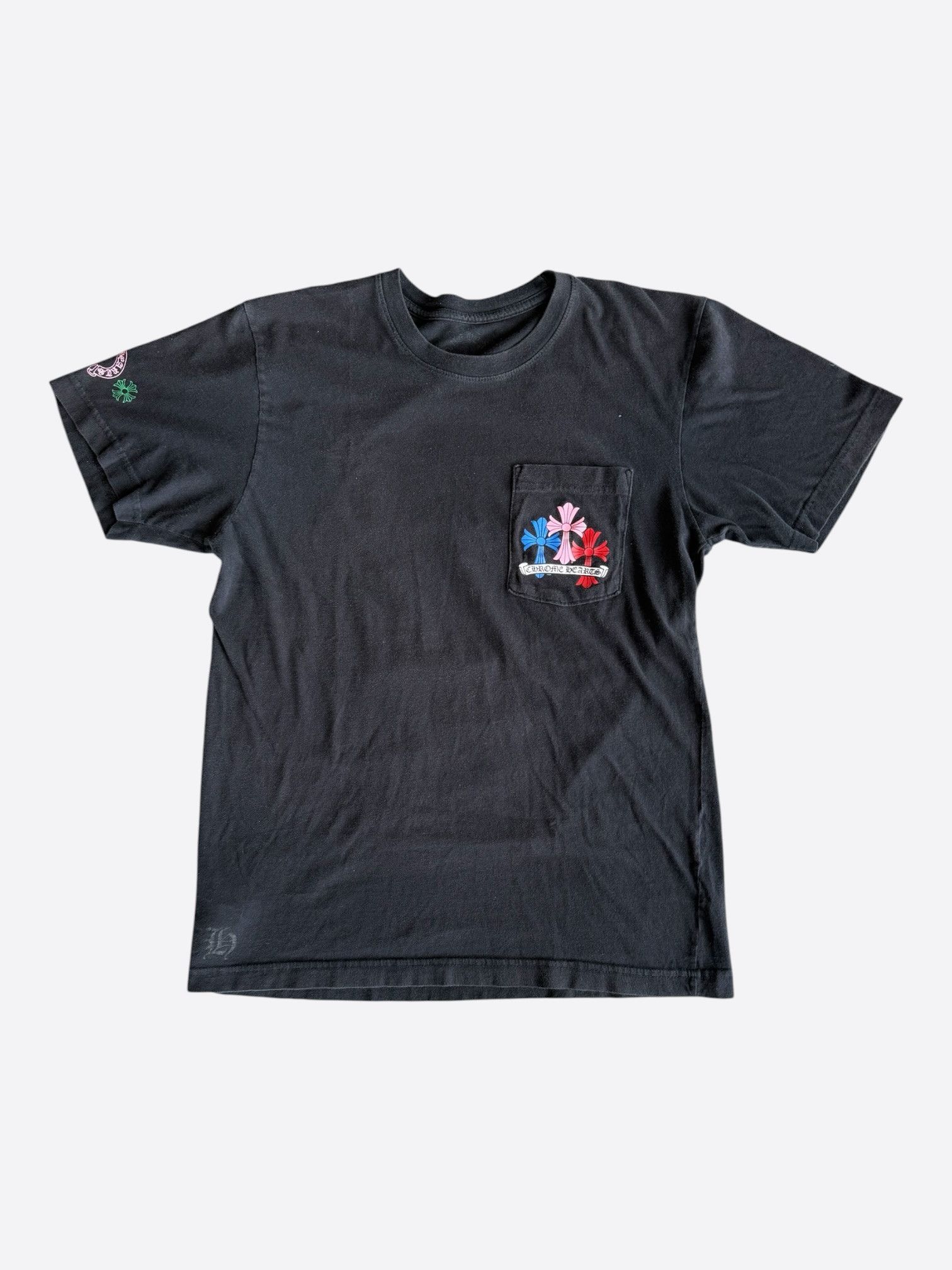 Chrome Hearts Chrome Hearts Black Multicolor Cross Logo T-Shirt Size US M / EU 48-50 / 2 - 1 Thumbnail
