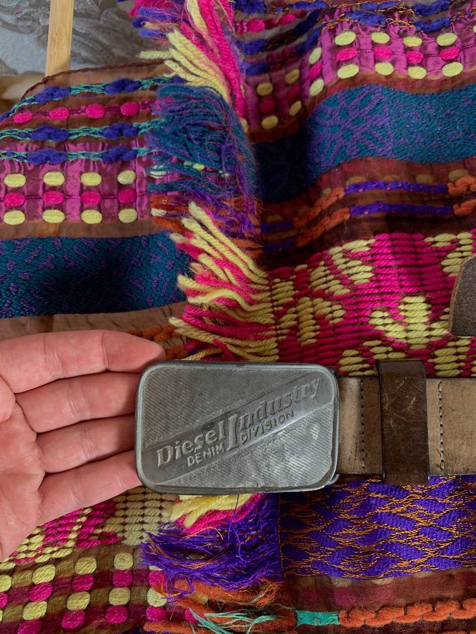 Diesel × Vintage VERY RARE DIESEL INDUSTRY DENIM DIVISION LEATHER BELTS 90s Size ONE SIZE - 4 Thumbnail