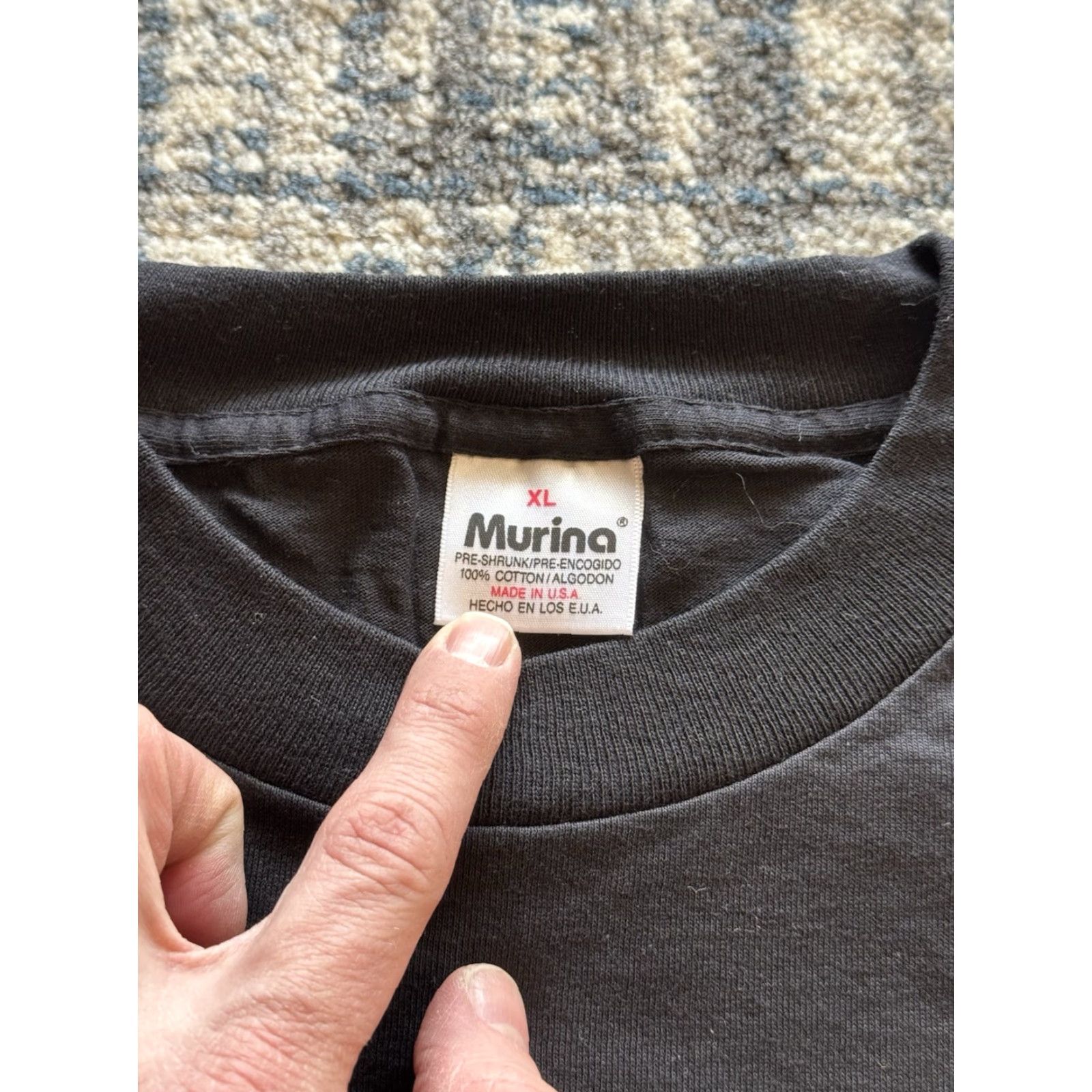 Lee VINTAGE 1990s The Client Movie T Shirt XL Murina Tommy Jeans Black Cotton Crew Neck Short Sleeve Mens Logo Graphic Print 1994 Size US XL / EU 56 / 4 - 4 Thumbnail