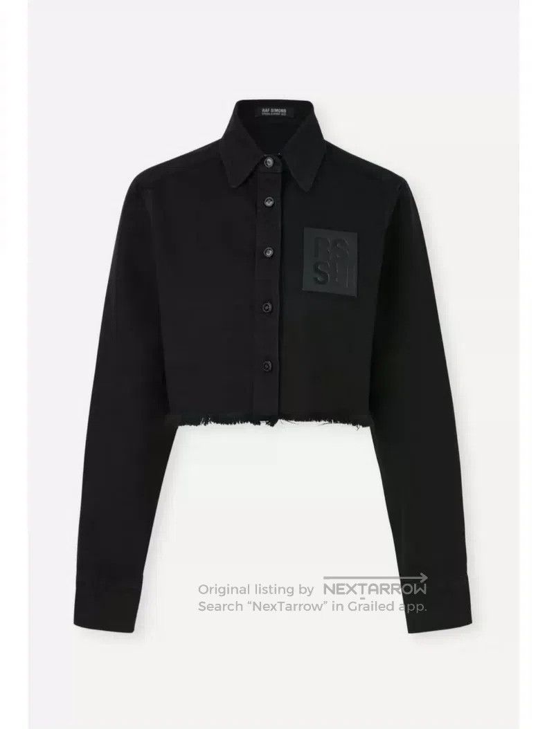 Other Raf Simons Leather brand fur edge short women's denim jack Size XS / US 0-2 / IT 36-38 - 1 Thumbnail