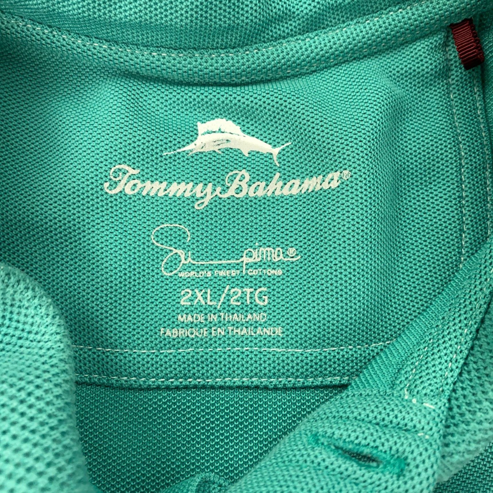Tommy Bahama Tommy Bahama Polo Shirt Mens 2XL Blue Embroidered Golf Shirt Casual Cotton Polyester Knit Short Sleeve Collared Spread 2XL Mens Size US XXL / EU 58 / 5 - 6 Thumbnail