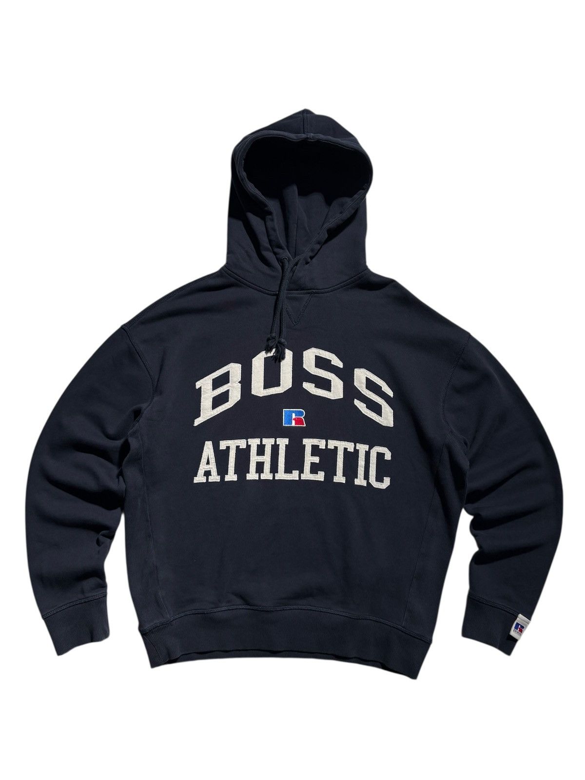 Hugo Boss Hugo Boss x Russell Athletic Hoodie Boxy Fit Big Logo XS-S Size US S / EU 44-46 / 1 - 1 Thumbnail