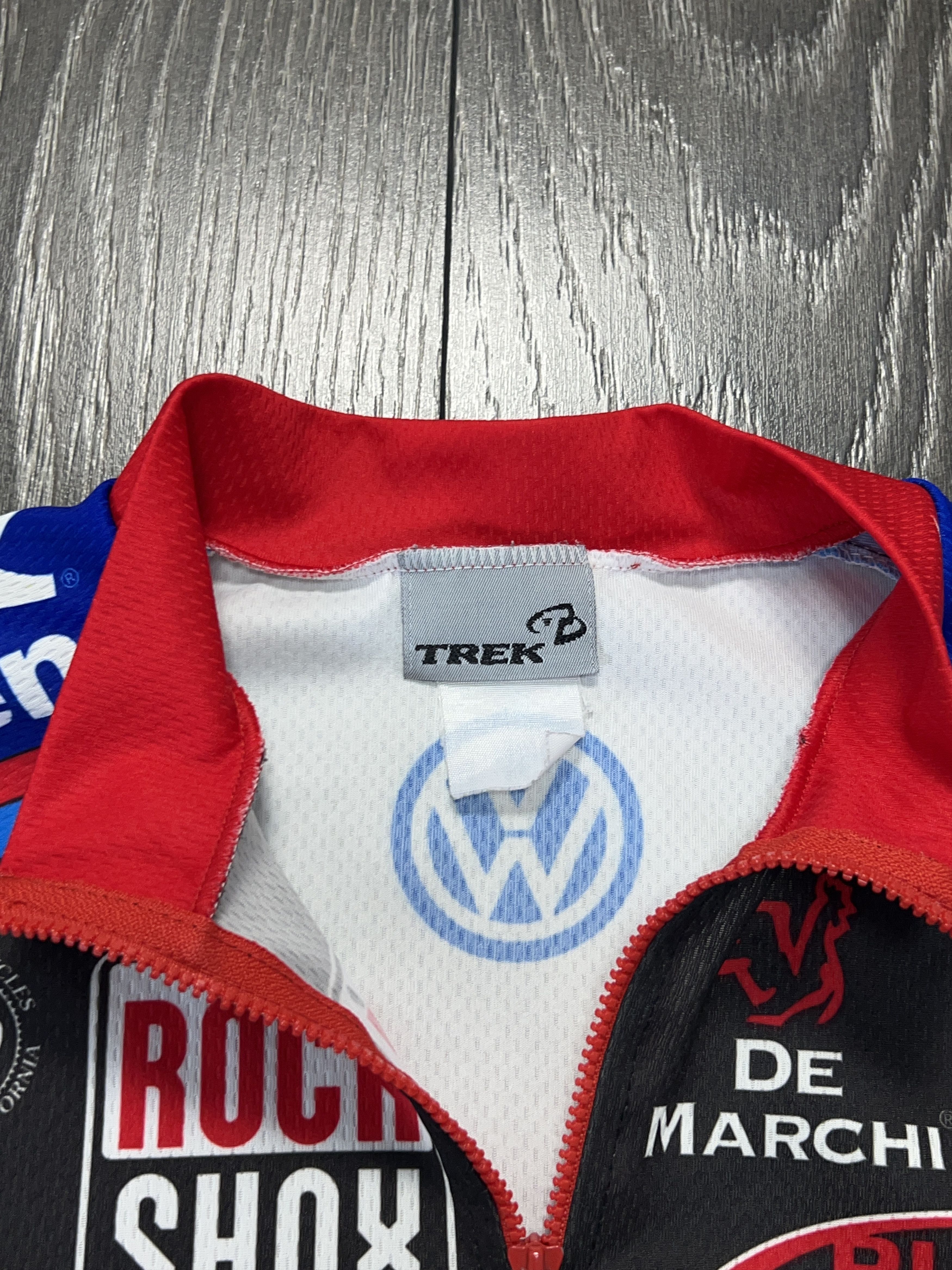 Vintage Trek Volkswagen Shimano De Marchi Cycling Jersey Shirt Size US M / EU 48-50 / 2 - 3 Thumbnail