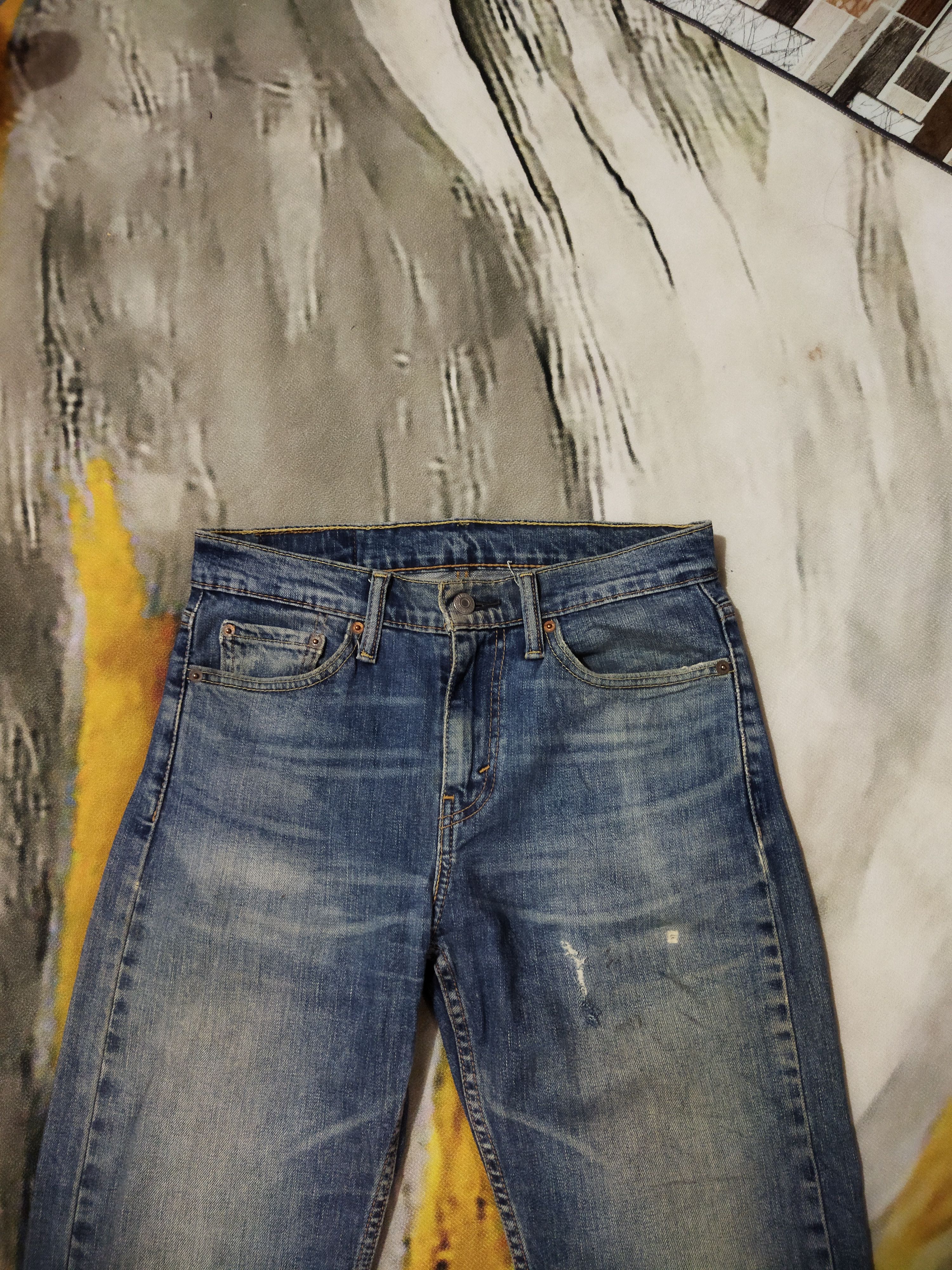 Levi's VINTAGE LEVIS 510 DISTRESSED FADED BLUE JEANS PANTS Size US 29 - 2 Thumbnail