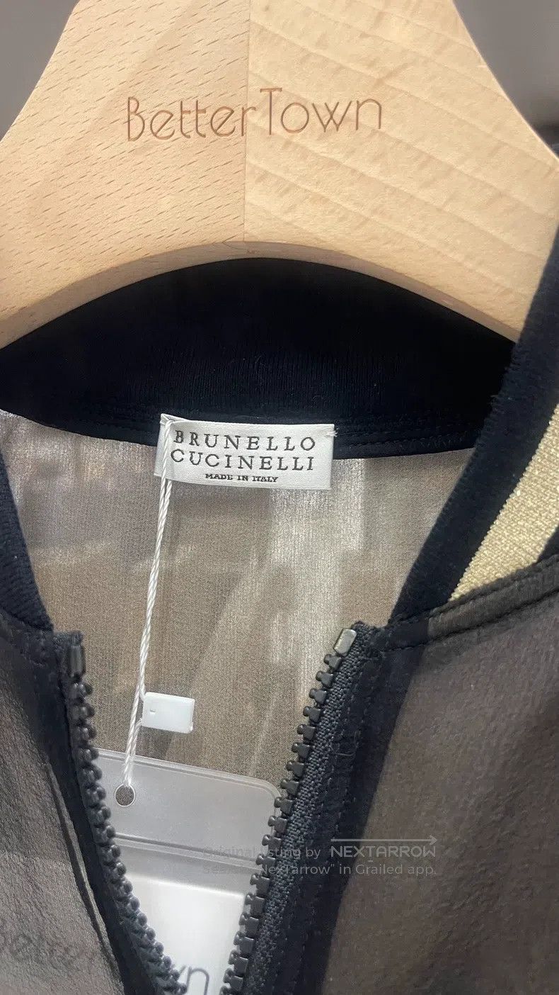 Brunello Cucinelli Brunello Cucinelli Beaded Silk Gauze Jacket Size S / US 4 / IT 40 - 3 Thumbnail