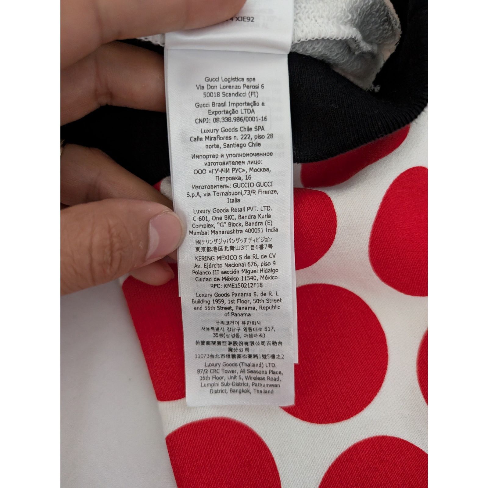 Gucci o1rshd1 Light Felted Hooded Sweatshirt in Ivory/Red/Mix Size US L / EU 52-54 / 3 - 18 Thumbnail