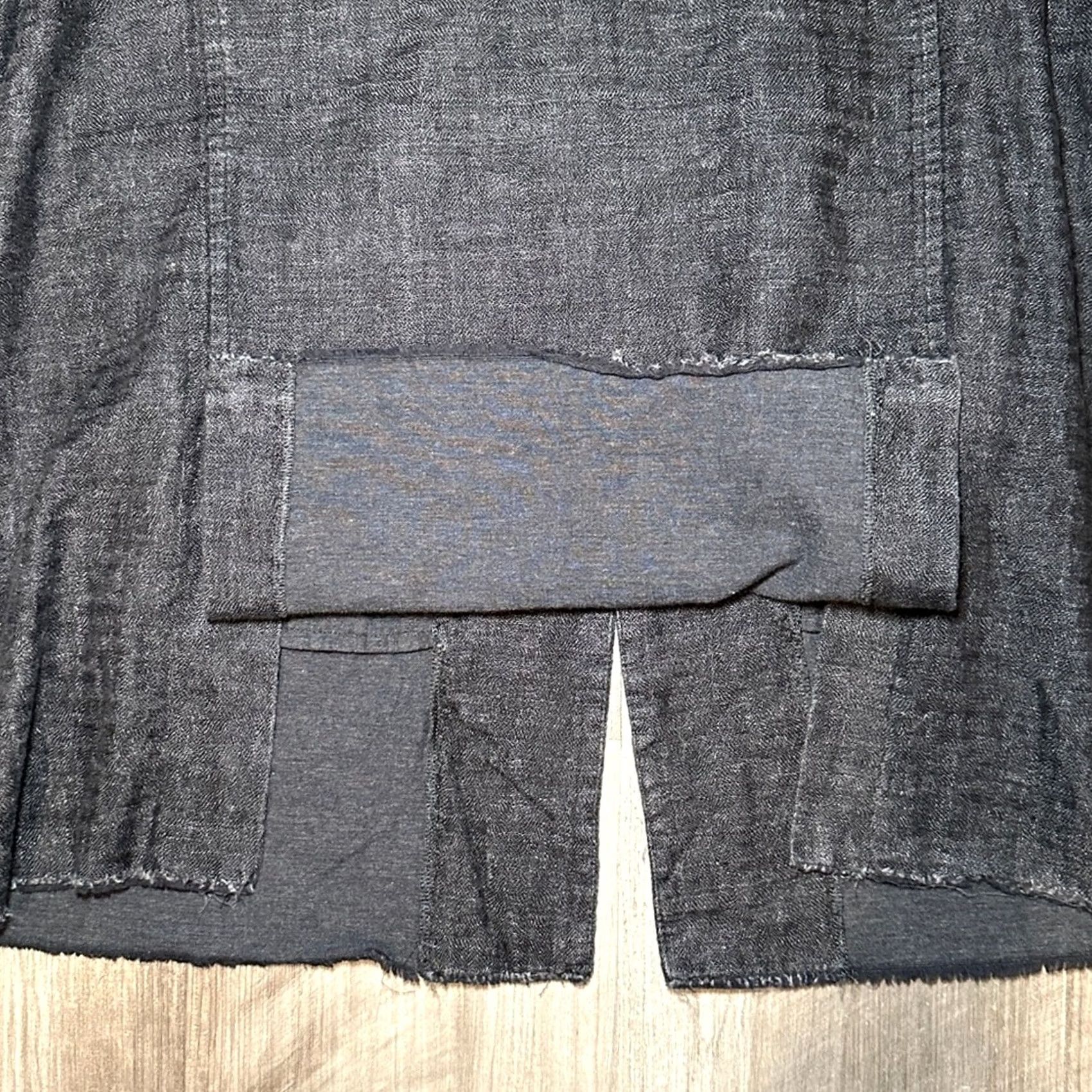 Vintage Album Di Famiglia Shirt Jacket Wool Blend Oversize Charcoal L Women's Large Size L / US 10 / IT 46 - 4 Thumbnail