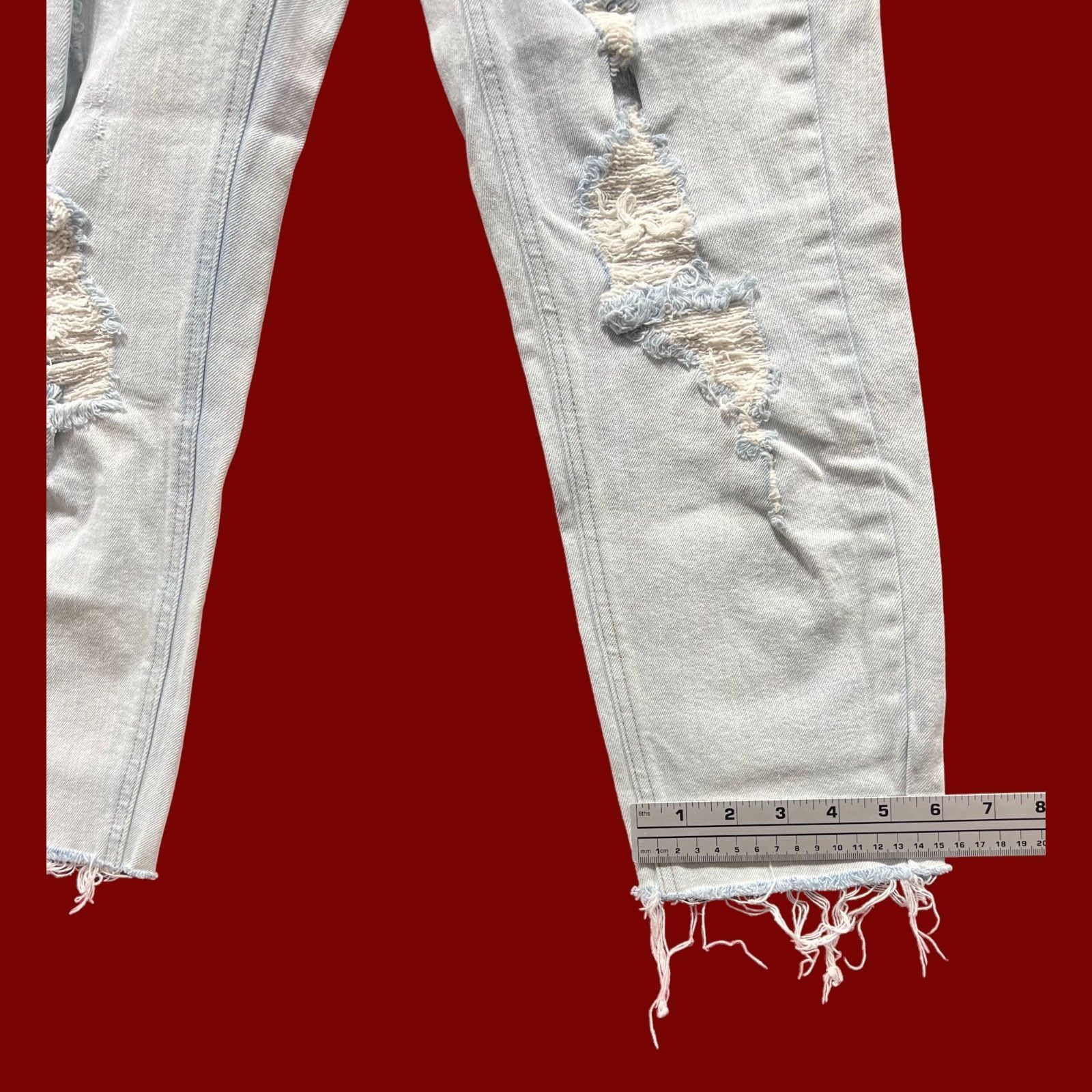 Other Wild Fable - Women's High-Rise Skinny Jeans Distressed - Lig Size 24" / US 00 / IT 34 - 7 Thumbnail