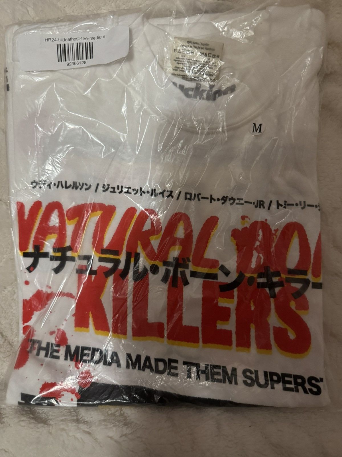 Rucking Fotten natural born killers x RF TILL DEATH DO US PART SOUNDTRACK T Size US M / EU 48-50 / 2 - 4 Thumbnail