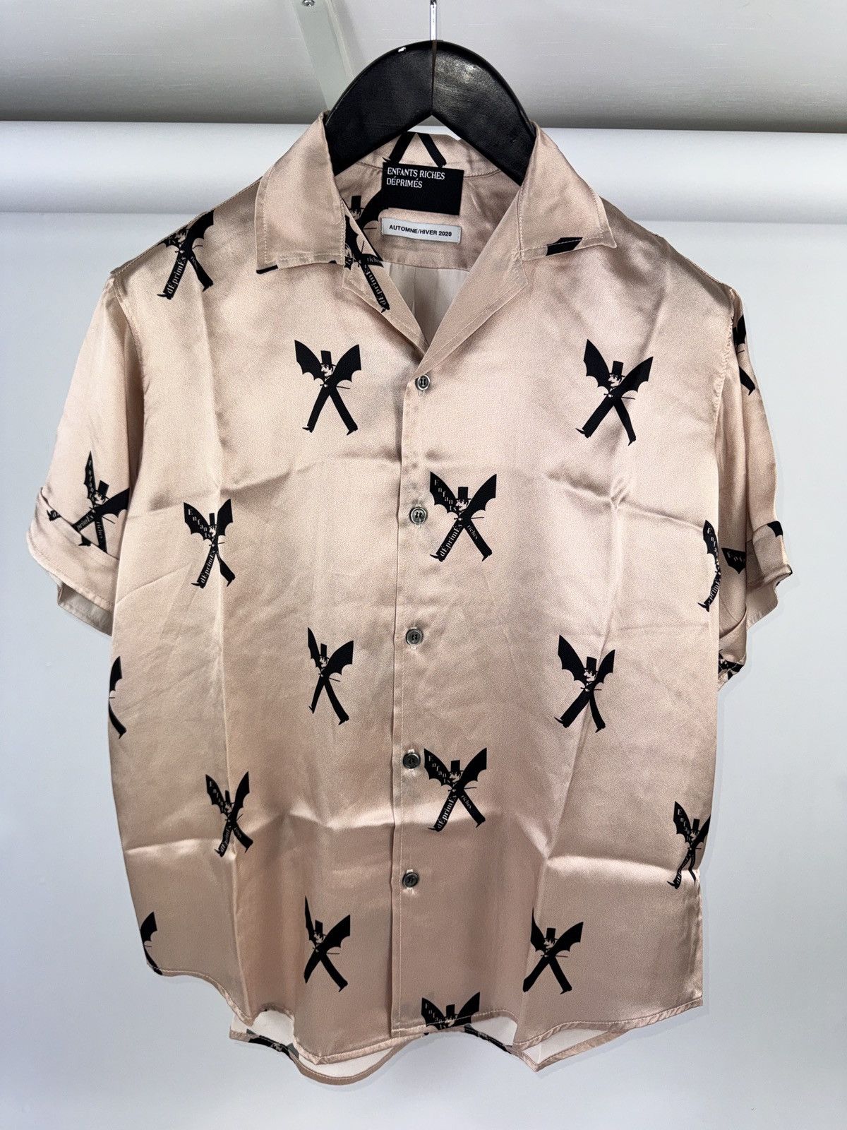 Enfants Riches Deprimes NOUVEAU LOGO CHEMISE CAMP COLLAR SILK SHIRT Size US M / EU 48-50 / 2 - 2 Thumbnail