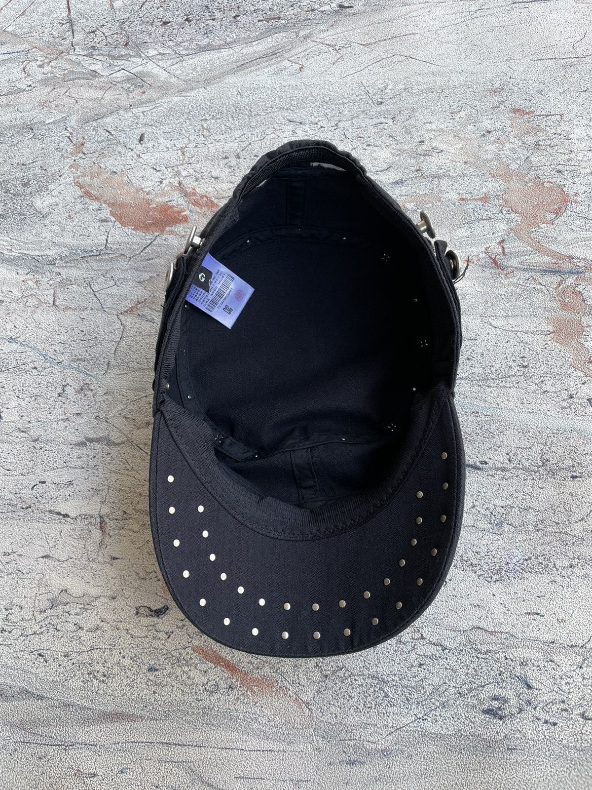 If Six Was Nine Goth Punk Egoist Crazy Pearl Studded Patrol Cadet Hat Size ONE SIZE - 9 Thumbnail