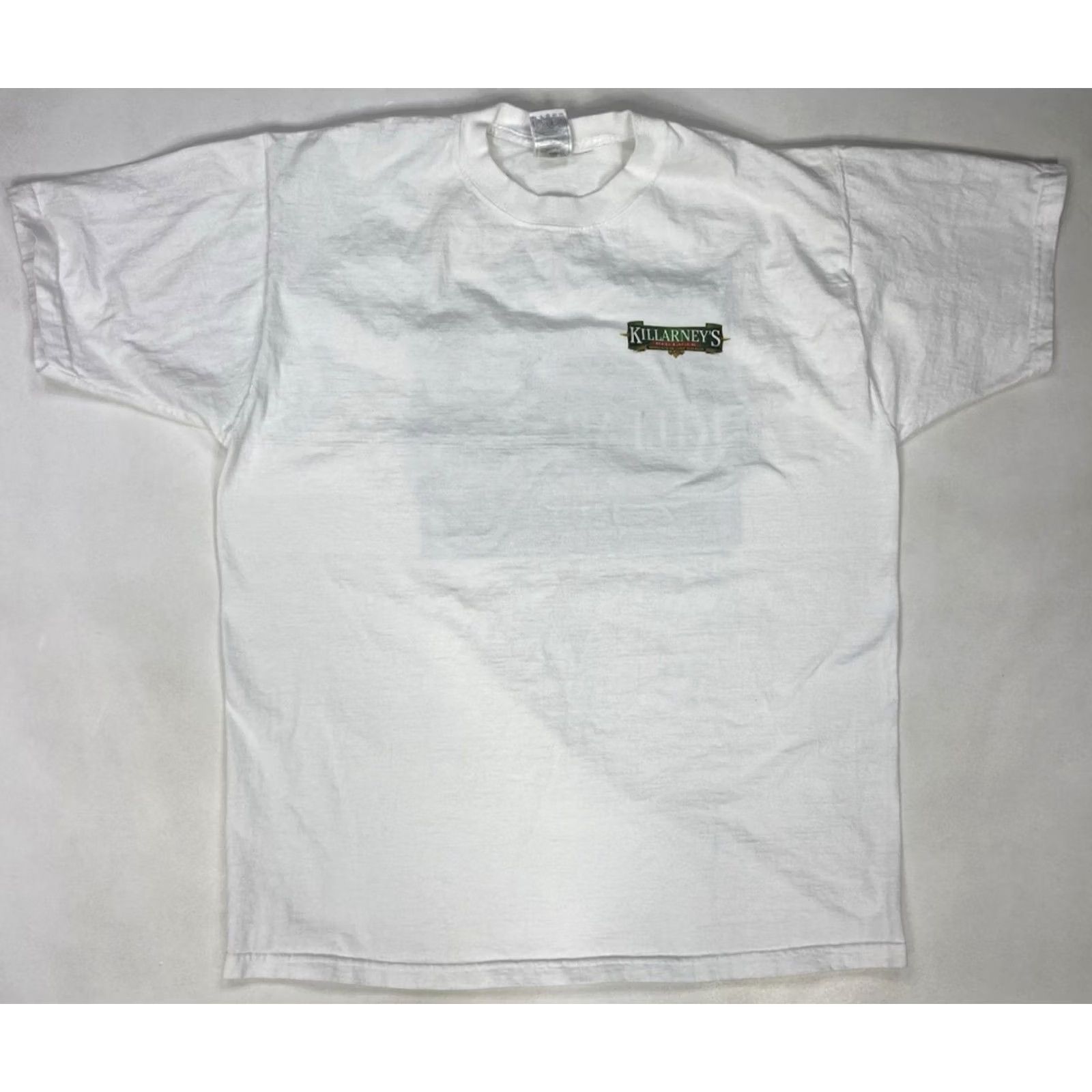 Fruit Of The Loom VINTAGE Killarney's Beer 2000 Graphic T-shirt Men XL White Size US XL / EU 56 / 4 - 4 Thumbnail