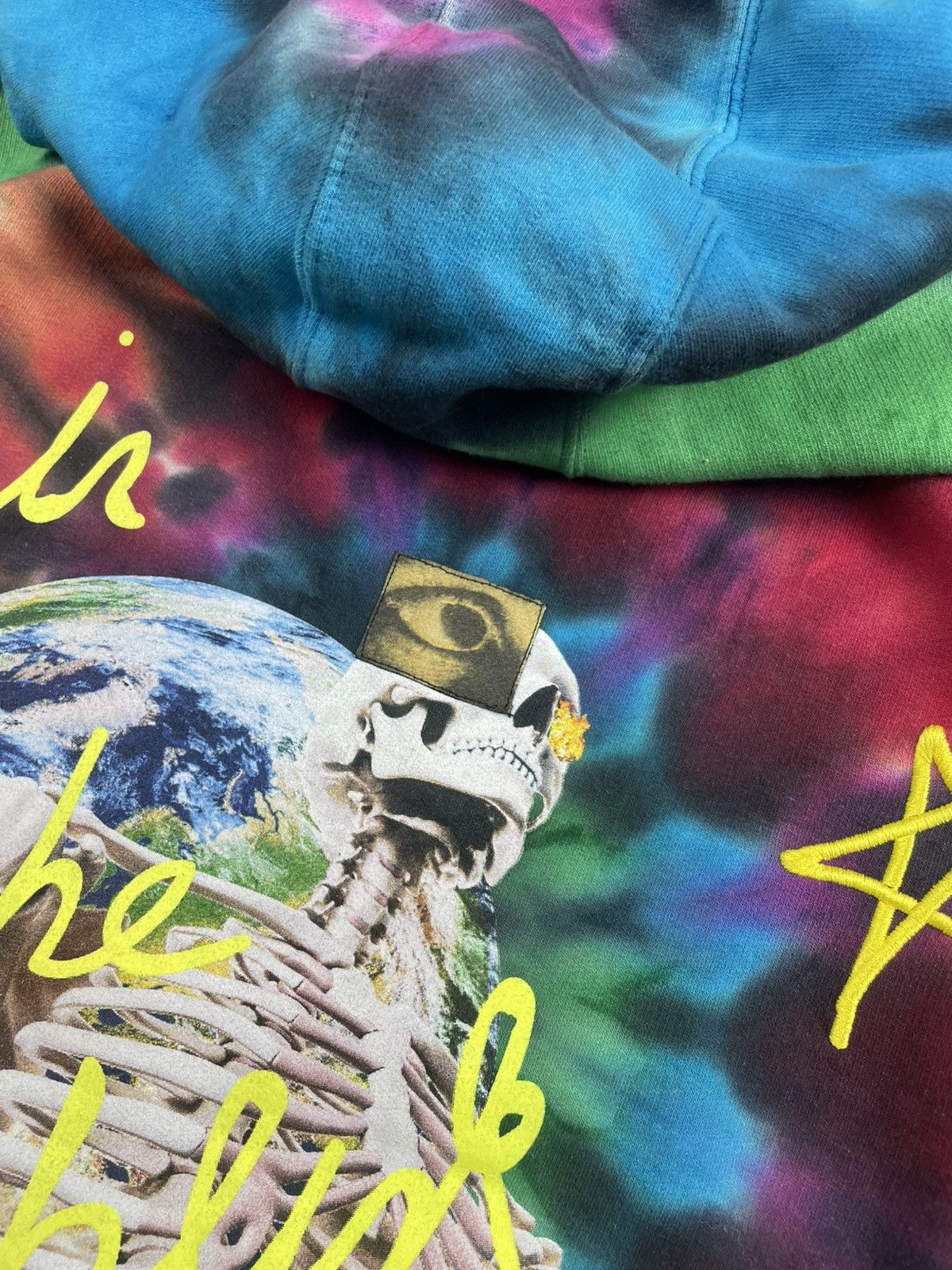 Travis Scott Astroworld L Europa 2019 Tour Tie-Dye Hoodie Streetwear Size US L / EU 52-54 / 3 - 8 Thumbnail