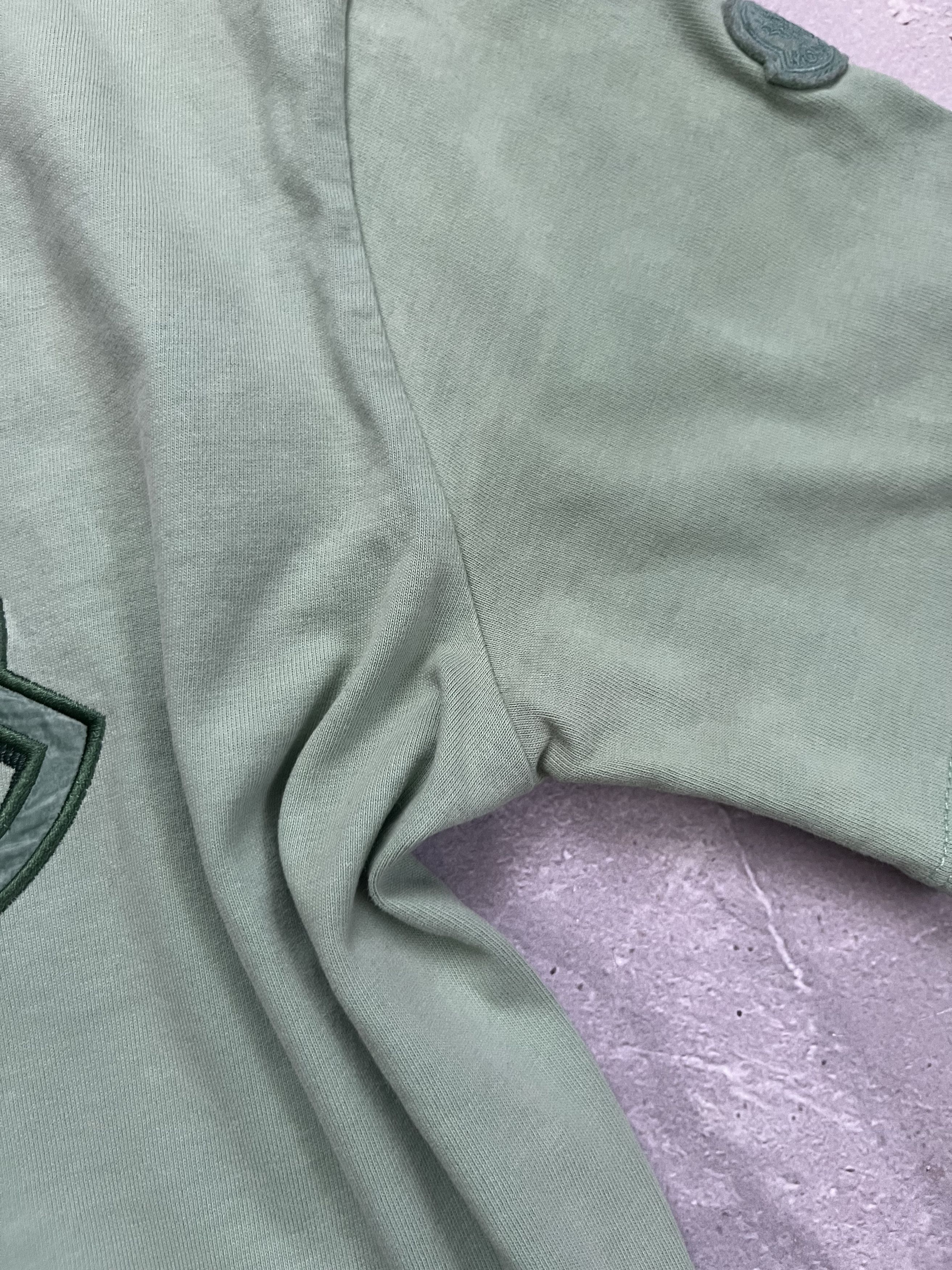 Moncler MONCLER SS Big Logo T-Shirt Green Crewneck Cotton Size US XS / EU 42 / 0 - 4 Thumbnail