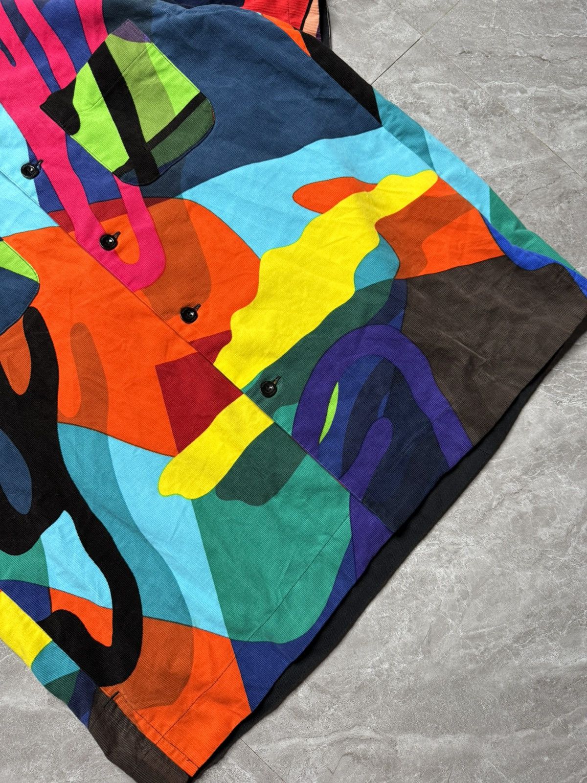 Sacai Sacai x Kaws F/W 21 “Wearable Art” Corduroy Button Up Shirt Size US S / EU 44-46 / 1 - 4 Thumbnail