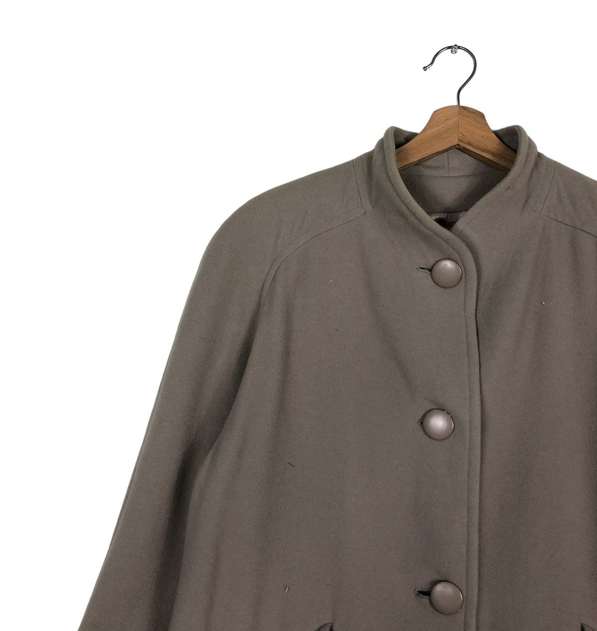 Lanvin 🔥RICH GREY LONG WOOL JACKET HERRINGBONE LANVIN PARIS FRANCE Size US M / EU 48-50 / 2 - 7 Thumbnail