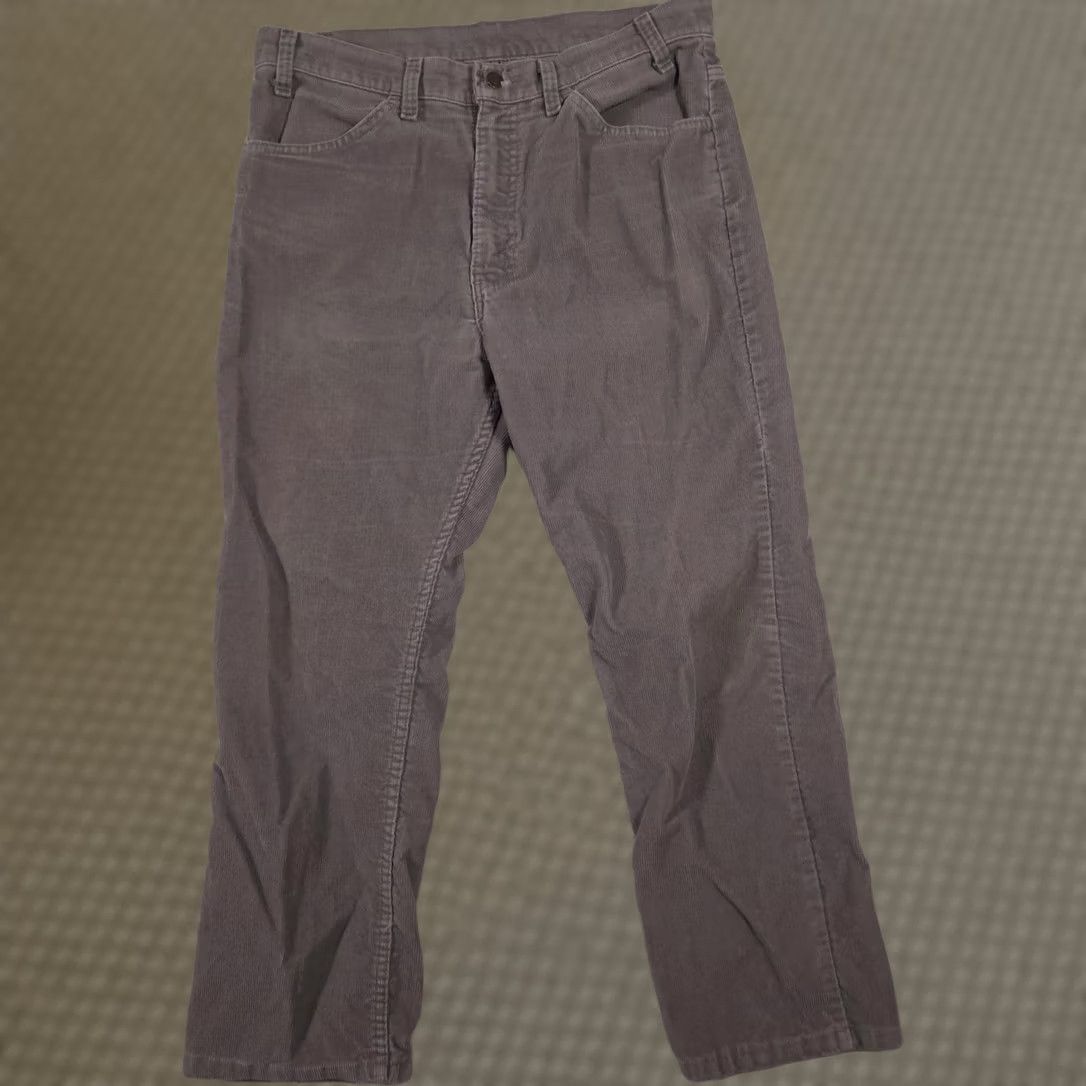 Levi's Levi's Pants Mens 34x26 Gray Corduroy 5 Pocket Chino Casual Straight Made USA Size US 34 / EU 50 - 1 Thumbnail