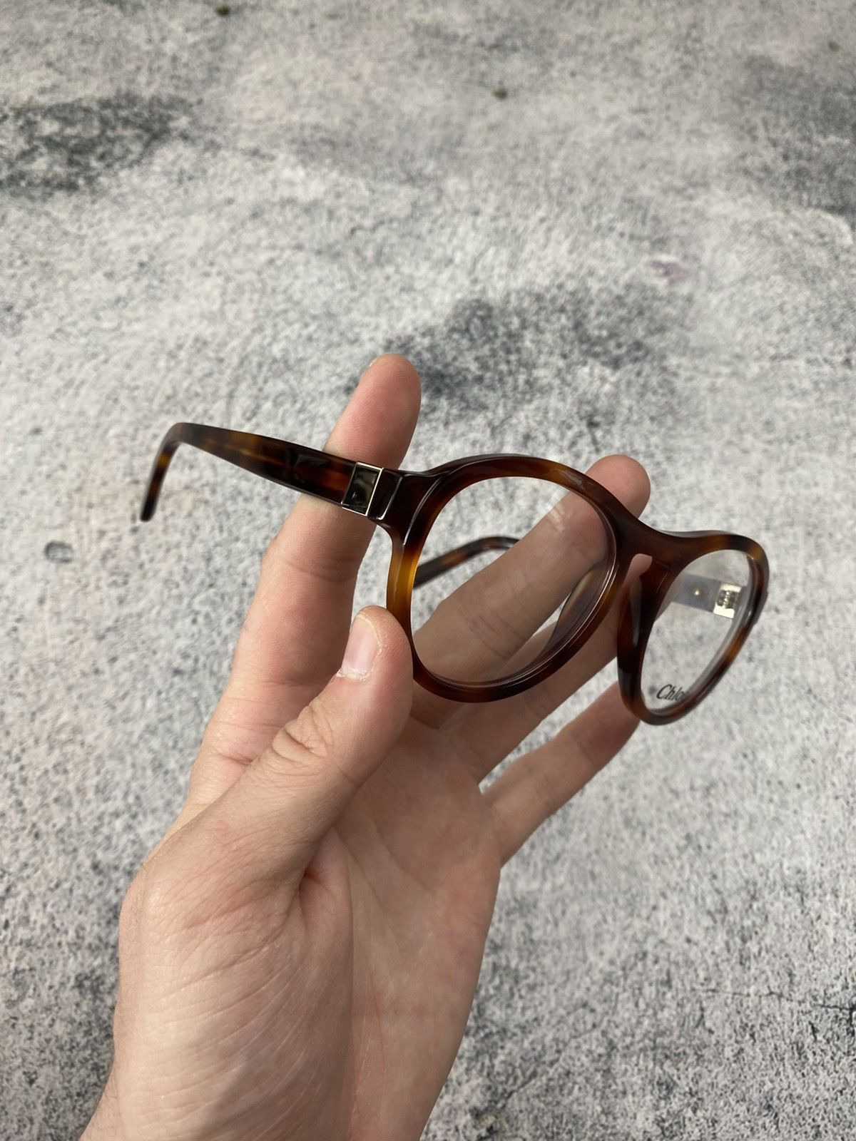 Chloe Rare Chloe Round Tortoise Optical Glasses Frames Size ONE SIZE - 3 Thumbnail