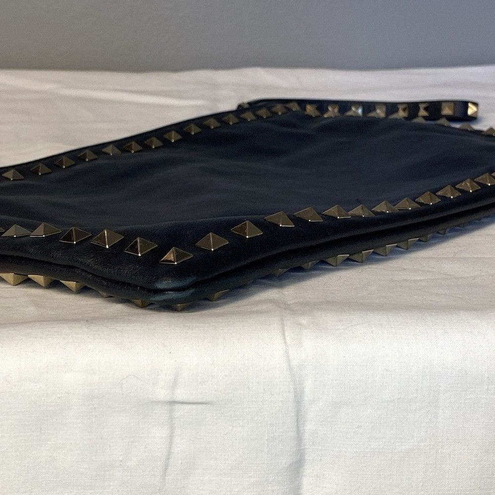 Valentino Valentino Garavani Rockstud Black Leather Pouch Size ONE SIZE - 9 Thumbnail
