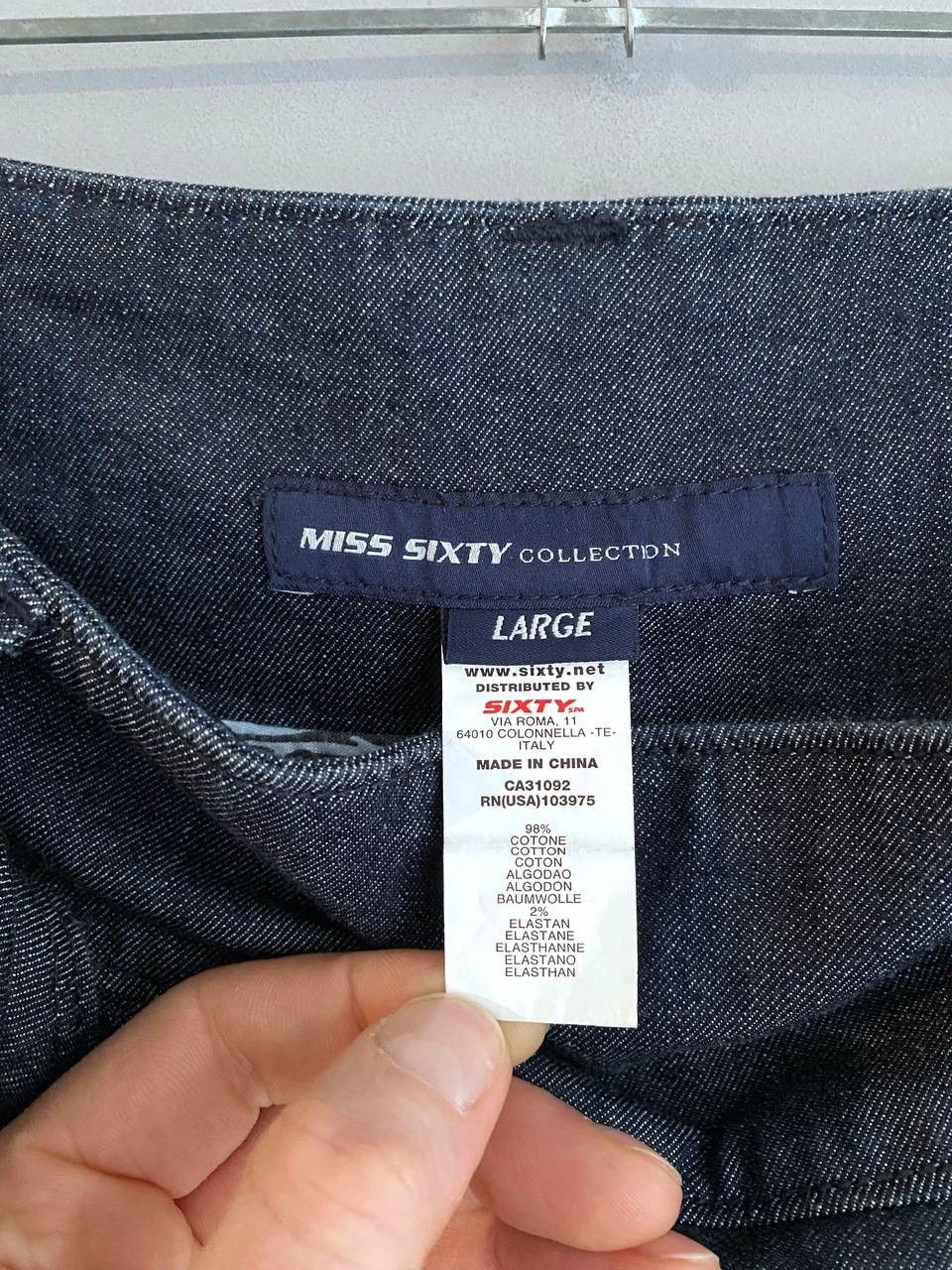 Miss Sixty Miss Sixty 00s Vintage Y2K Denim Mini Skirt, Size L Size 32" / US 10 / IT 46 - 14 Thumbnail