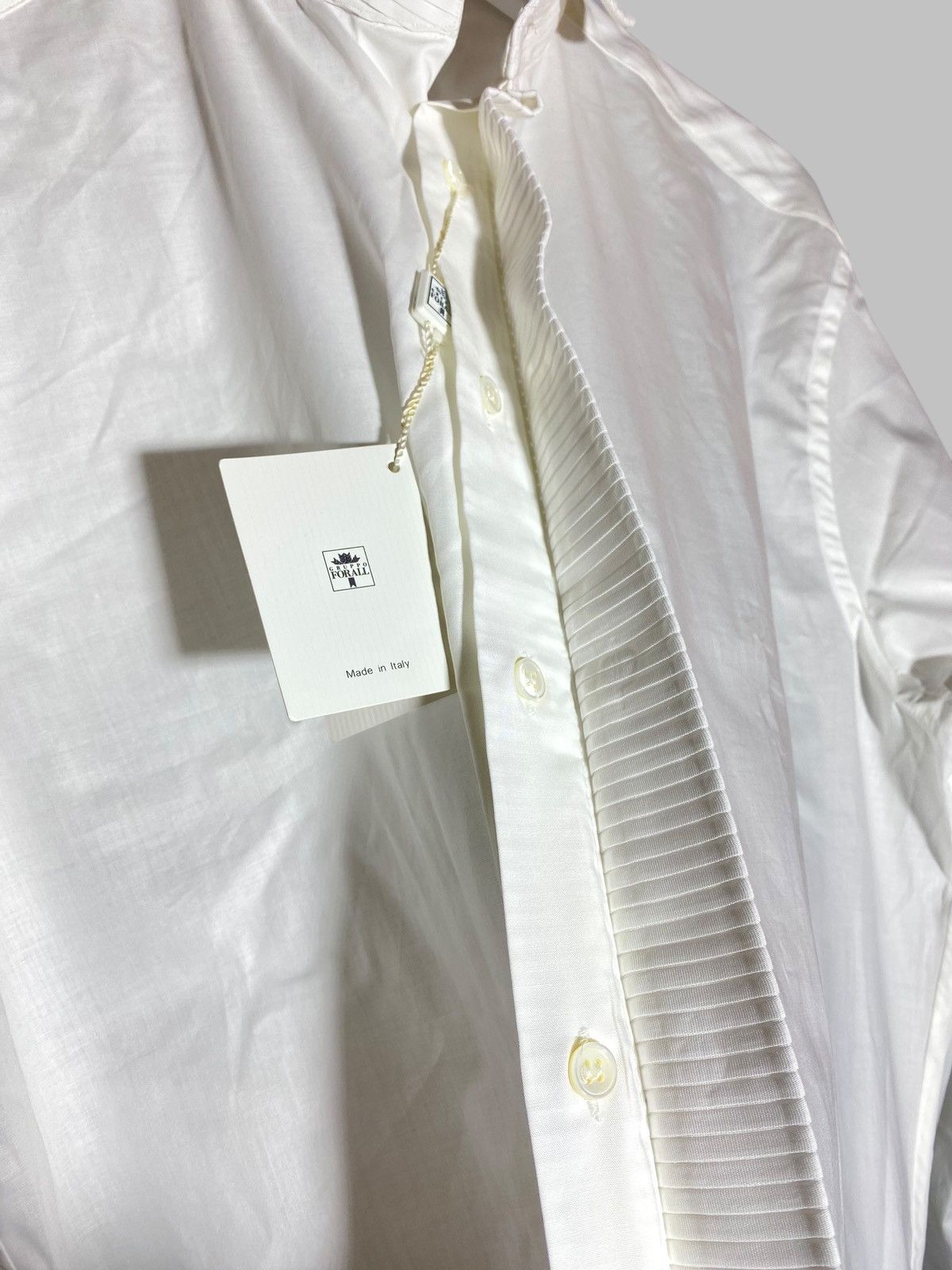 Pal Zileri Pal Zileri Gruppo Foral New Cotton Shirt Ribbed Details Size US L / EU 52-54 / 3 - 14 Thumbnail