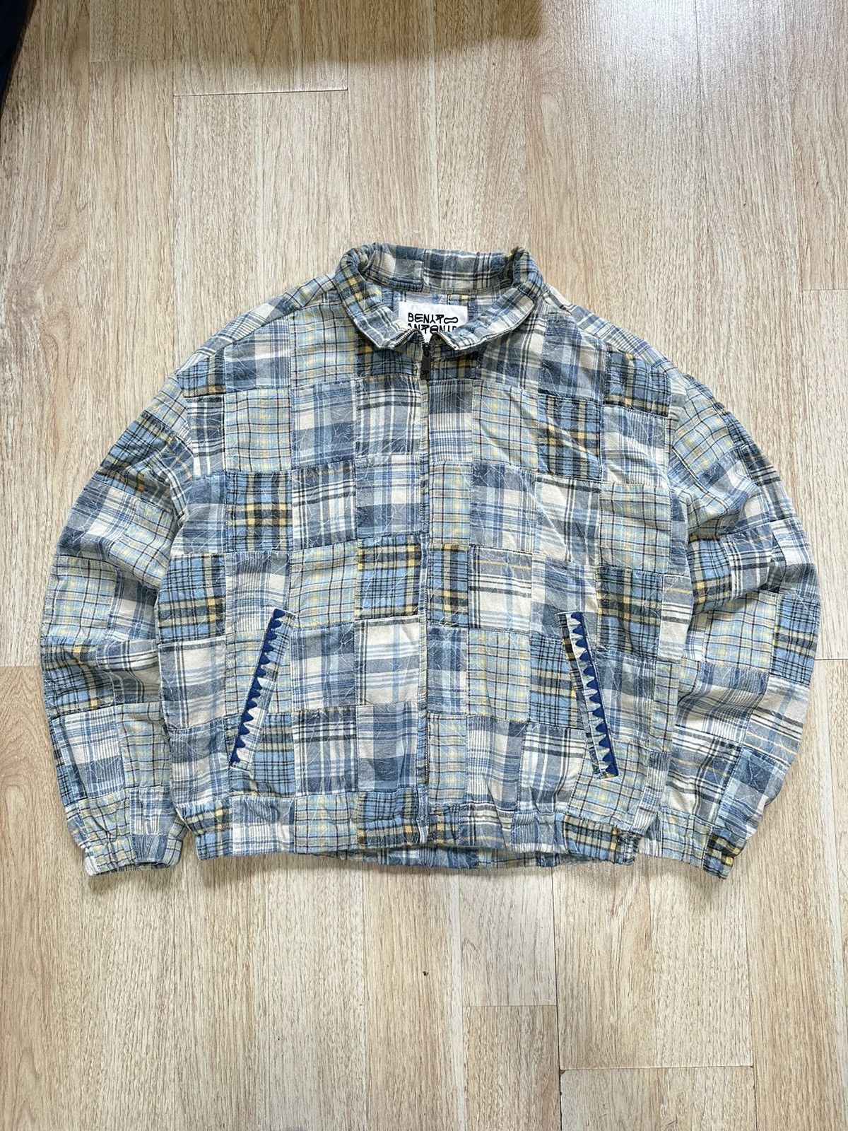 Zara Bad Bunny (Benito Antonio) x Zara Plaid Patchwork Jacket Size US M / EU 48-50 / 2 - 1 Thumbnail