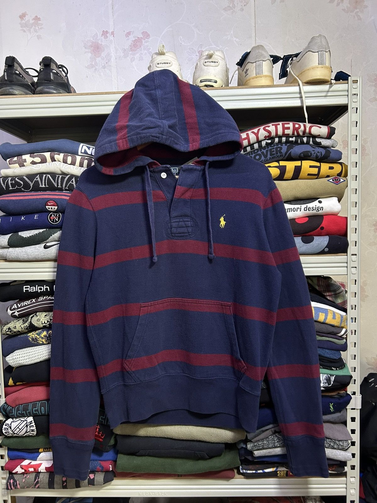 Polo Ralph Lauren Vintage polo ralph lauren striped hoodie small pony Size US M / EU 48-50 / 2 - 2 Thumbnail