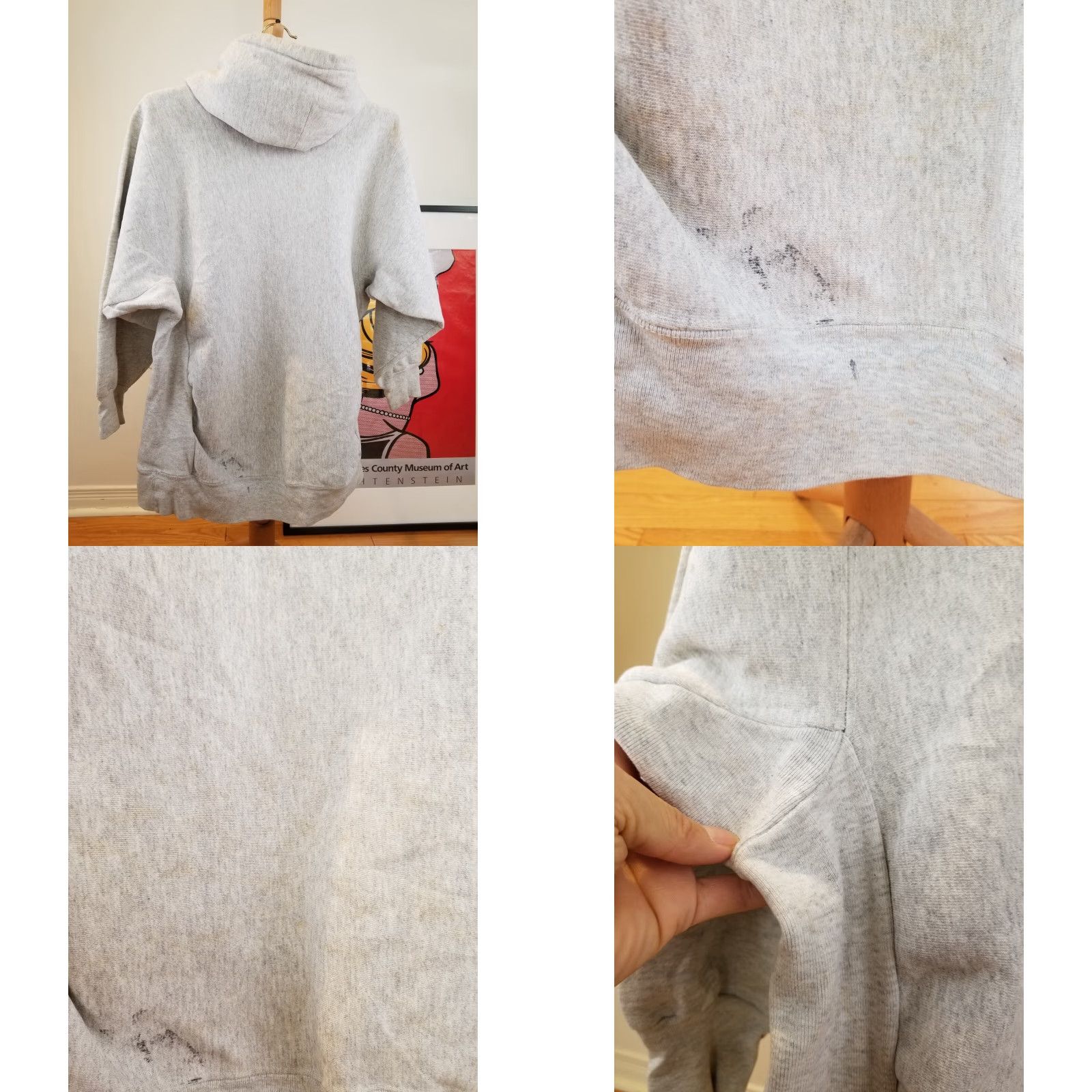Vintage VINTAGE EPIC SPORTWEAR GRAY REVERSE WEAVE HOOD SWEATSHIRT M FEATURES: 80s STYLE, MEDIUM, MEN, PULLOVER HOODIE Size US M / EU 48-50 / 2 - 9 Thumbnail