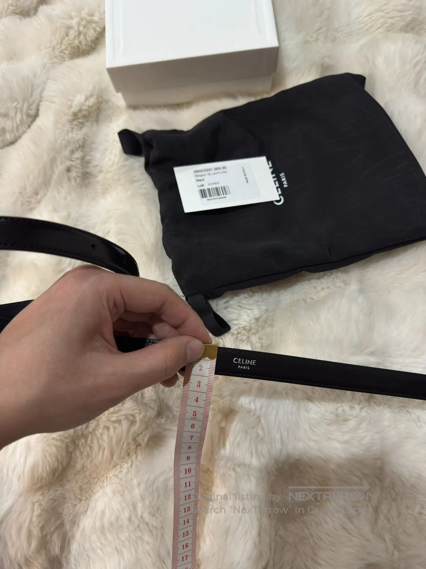 Celine CELINE size 85 Black and Silver Belt| Size ONE SIZE - 8 Thumbnail