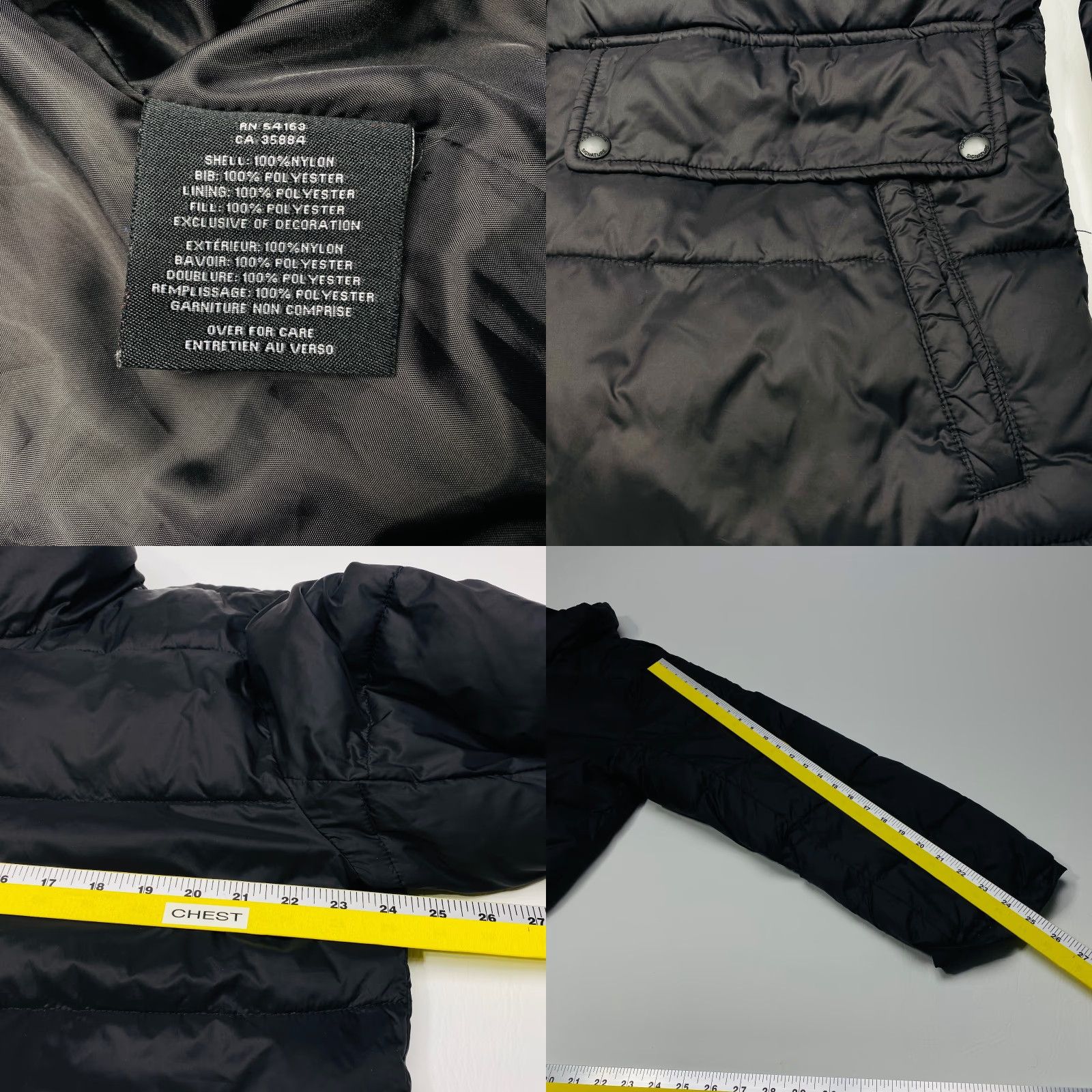 Cole Haan Cole Haan Signature Jacket Mens Medium Black Stand Collar Double Zip Up Size US M / EU 48-50 / 2 - 8 Thumbnail