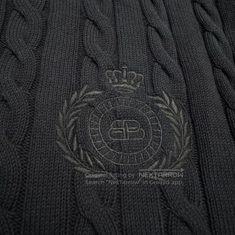 Balenciaga Wheat Ear Embroidered Sweater
