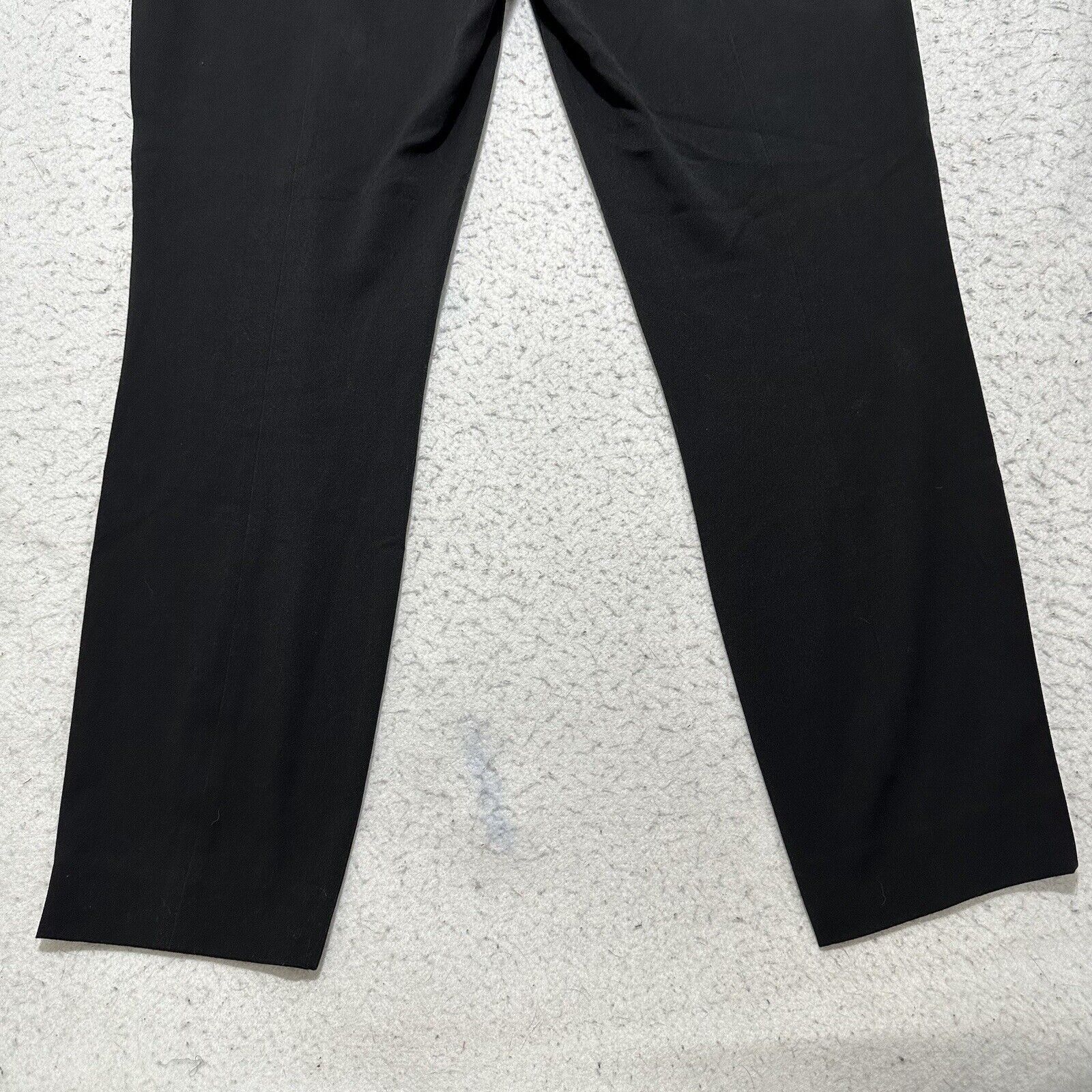 J.Crew J. Crew 8 Black Flat Front Dress Pants High Rise Stretch Size 30" / US 8 / IT 44 - 9 Thumbnail