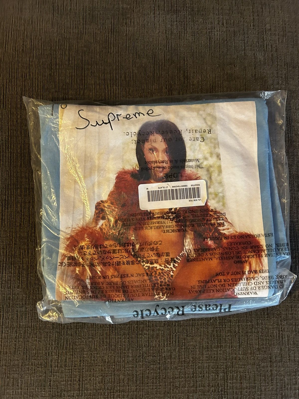 Supreme Supreme Lil Kim Tee “Light Slate” Size US M / EU 48-50 / 2 - 1 Thumbnail