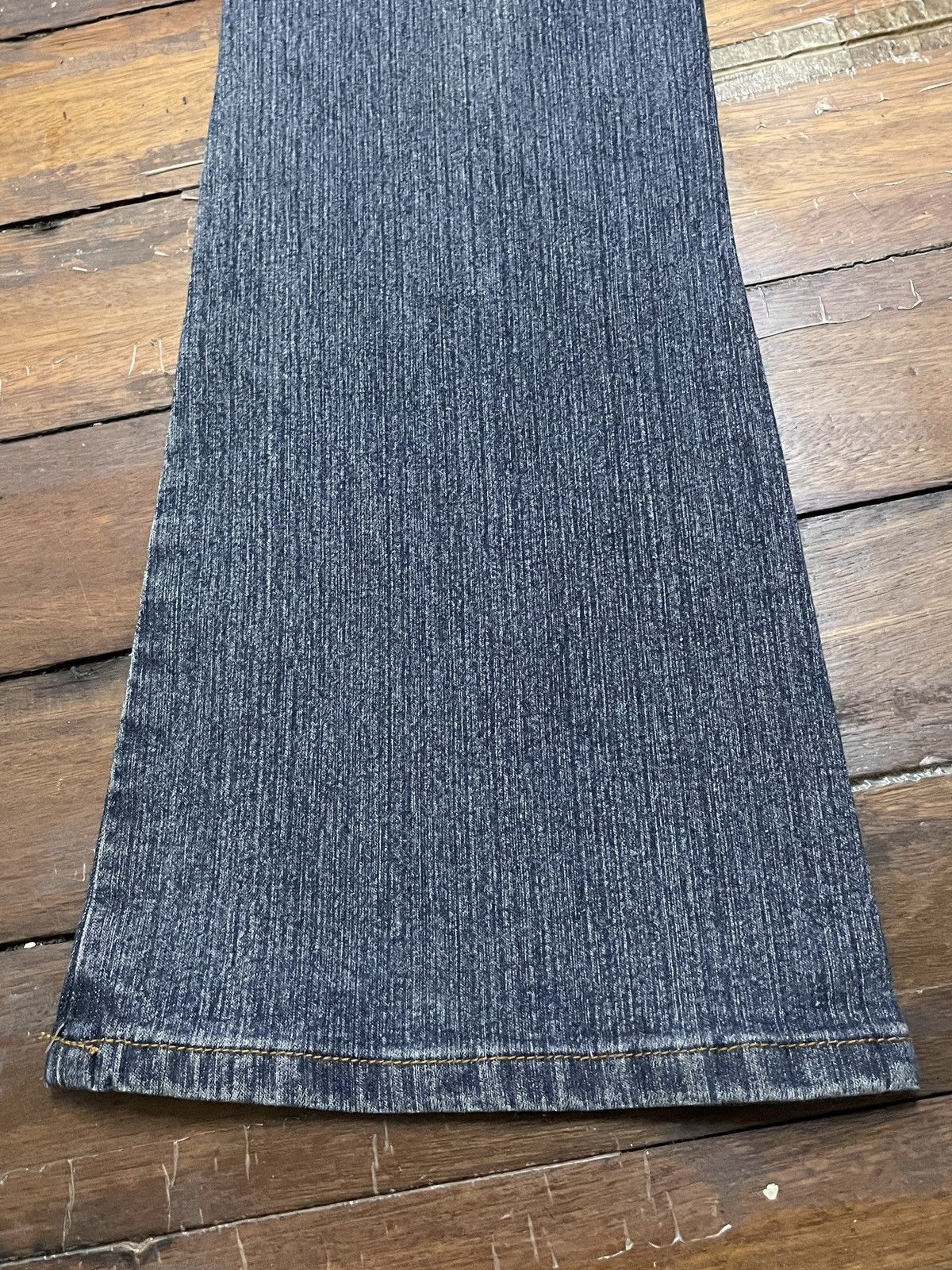 14th Addiction × Japanese Brand × Le Grande Bleu (L.G.B.) Rare Vintage Japanese Brand Haphazard Flared Jeans 2000s Size US 27 - 7 Thumbnail