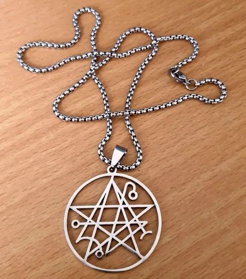 Jewelry Necronomicon Pendant Necklace Emblem Talisman Size ONE SIZE - 1 Thumbnail