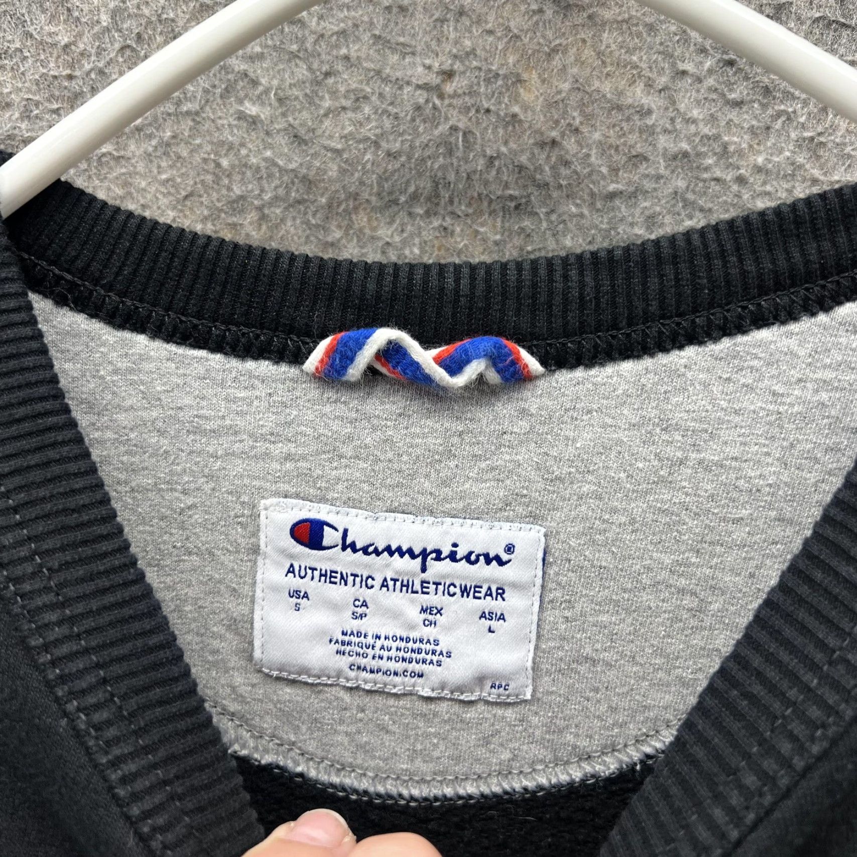Champion Champion Sweatshirt Mens Small Black Crewneck Pullover Fleece Logo Athletic Size US S / EU 44-46 / 1 - 4 Thumbnail