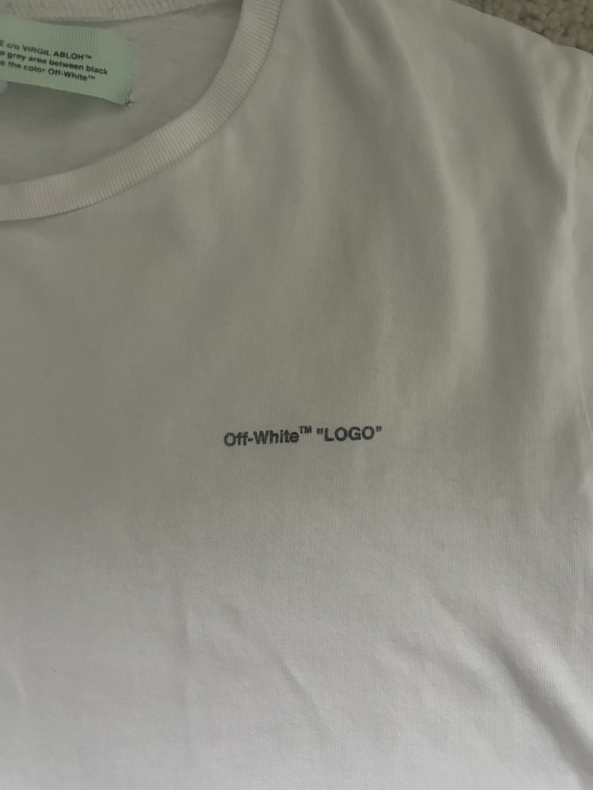 Off-White Off White Basic Tee Main Label Size US M / EU 48-50 / 2 - 2 Thumbnail