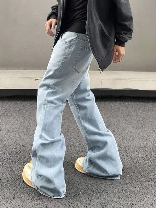Stacked Denim Jeans Drip Hip Hop