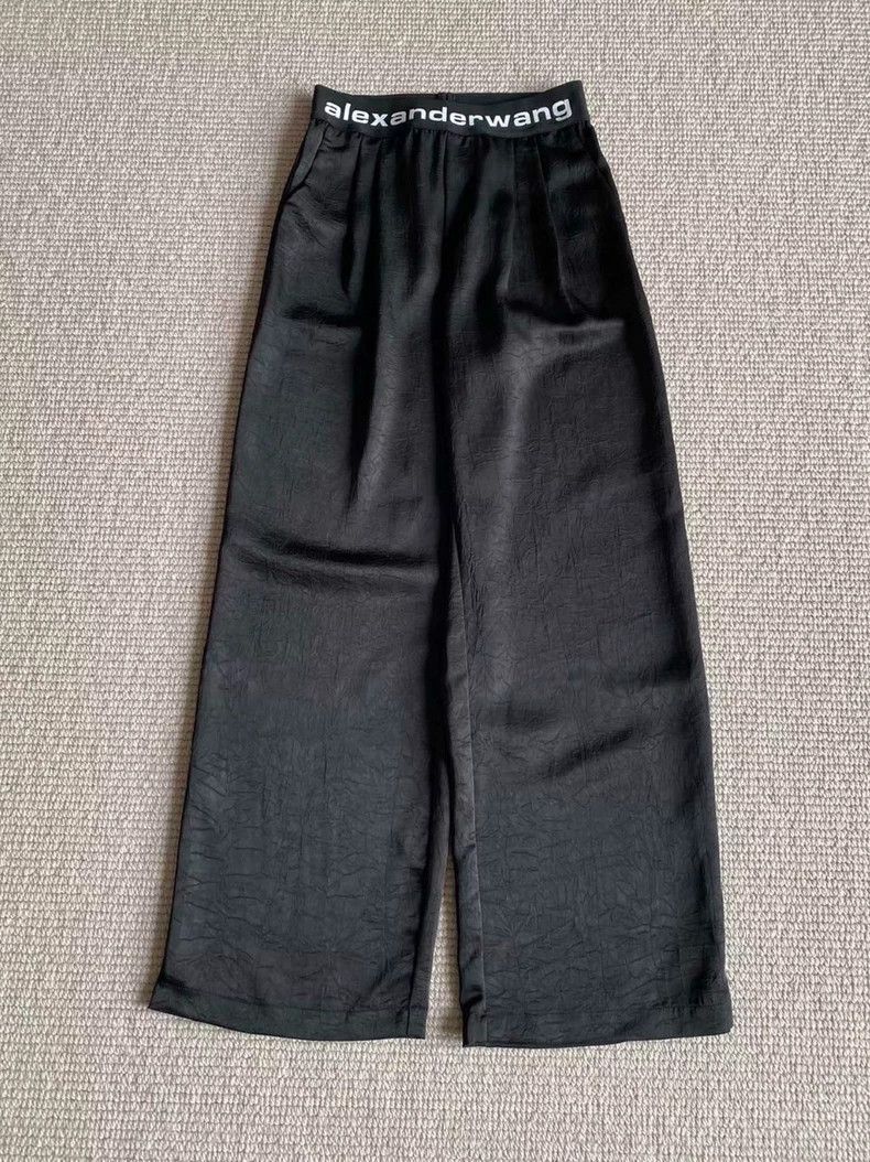 Alexander Wang Alexander Wang Silk Wide-Leg Trousers Size 24" / US 00 / IT 34 - 1 Thumbnail