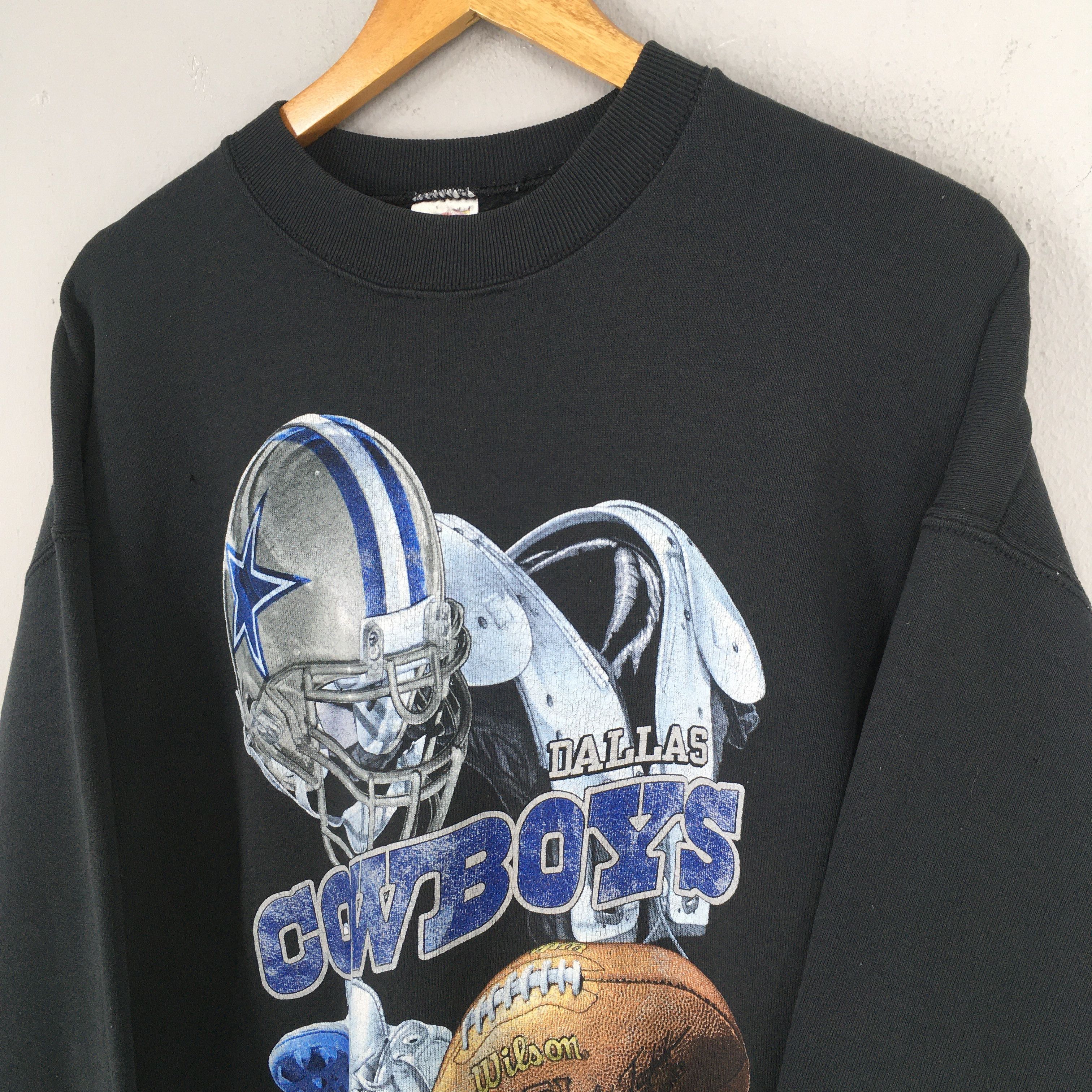 NFL Vintage 90s Dallas Cowboys NFL Rugby Sweatshirt Large Size US L / EU 52-54 / 3 - 3 Thumbnail