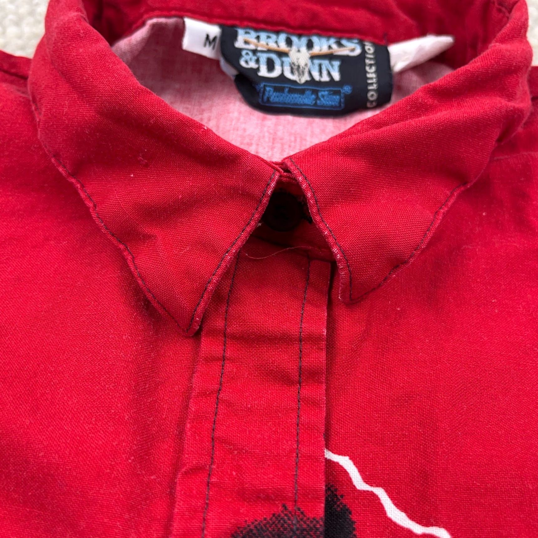 Vintage VINTAGE Panhandle Slim Western Shirt Women Medium Red Black Button-Up Geometric Aztec Classic Size M / US 6-8 / IT 42-44 - 6 Thumbnail