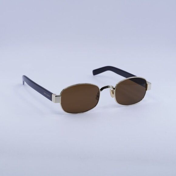 Saint Laurent Paris 🕶️ New Saint Laurent SL706 001 Sunglasses - Light Gold Size ONE SIZE - 4 Thumbnail