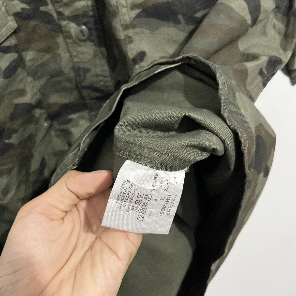 Japanese Brand Flagstaff Arizona Motorcycle Camo Shirt - JUN25 Size US XXL / EU 58 / 5 - 11 Thumbnail