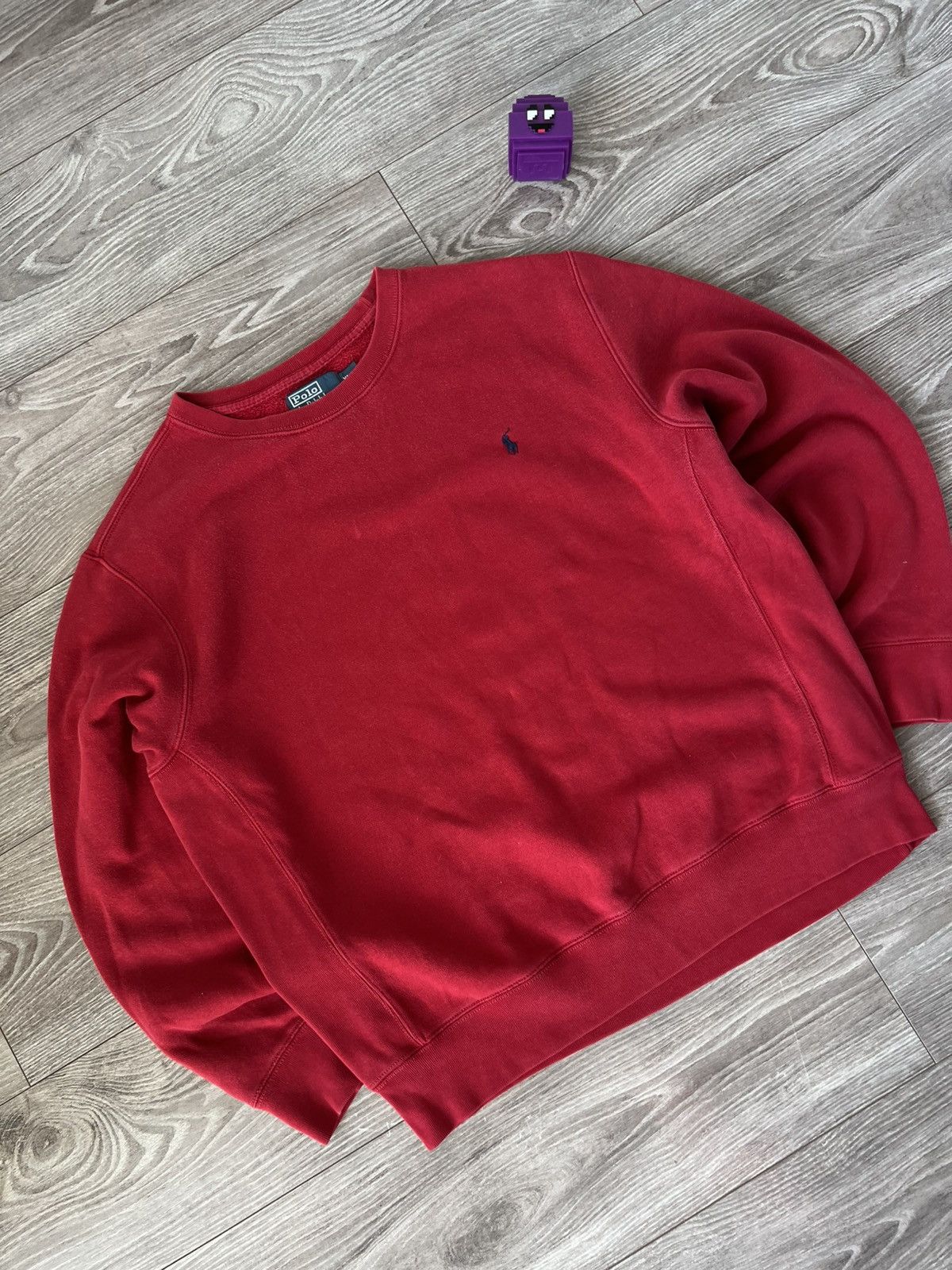 Polo Ralph Lauren Vintage Polo Ralph Lauren Red Crew Neck Y2K Drip Sweatshirt Size US XL / EU 56 / 4 - 6 Thumbnail