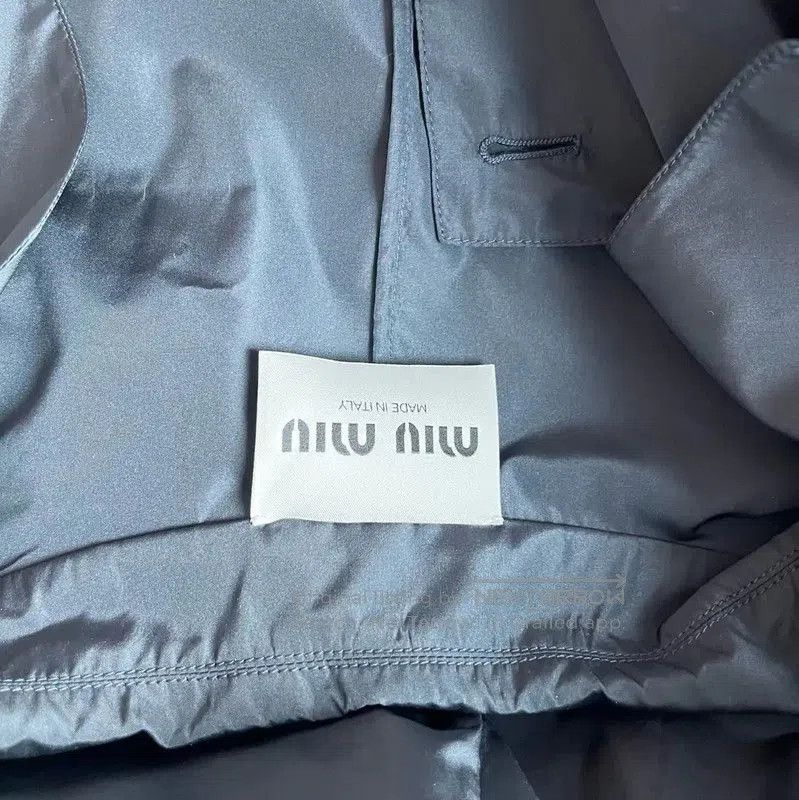 Miu Miu Miu Miu Dark Blue Women's Trench Coat . Size M / US 6-8 / IT 42-44 - 3 Thumbnail