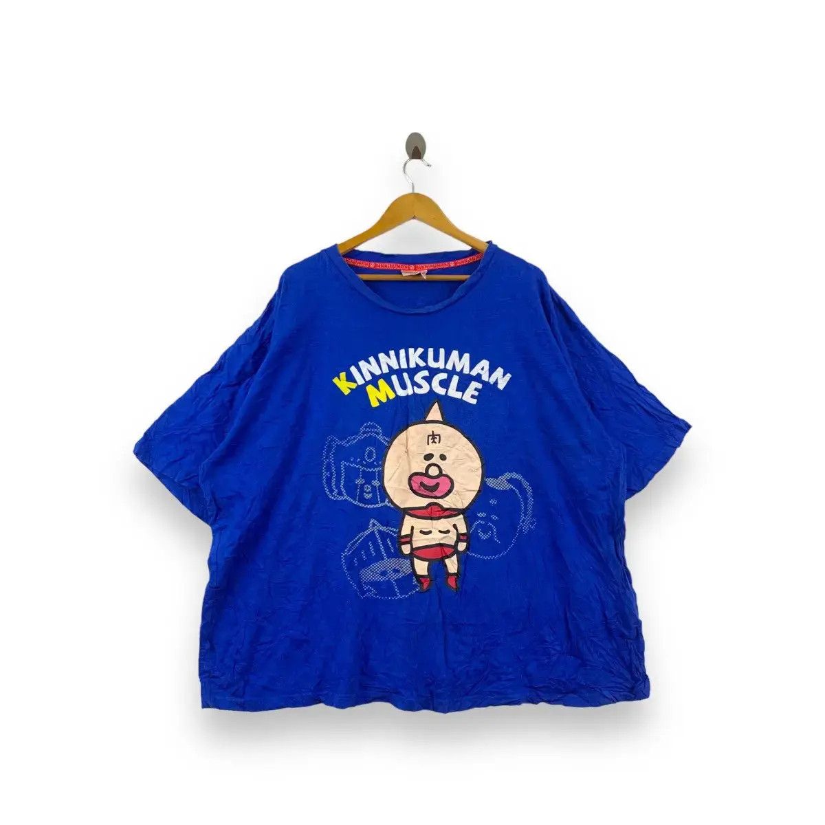 Anime ANIME KINNIKUMAN MUSCLE Yudetamago Manga Tee Shirt Size 4XL / US 24-26 - 1 Thumbnail